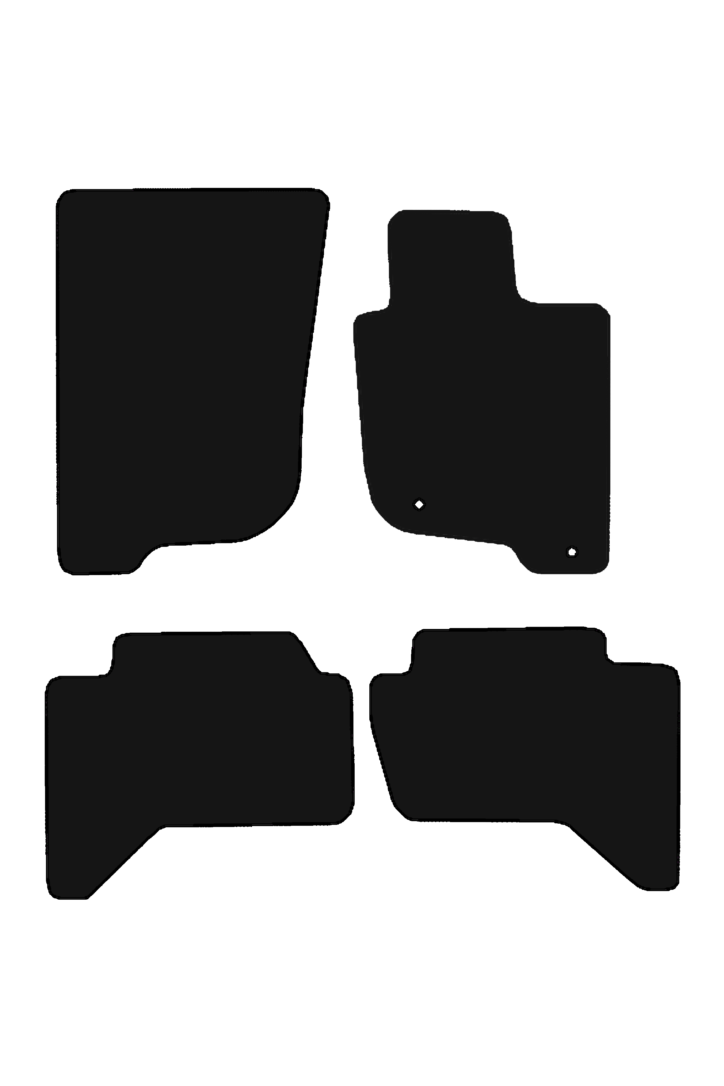 Fits Mitsubishi L200 2006-2015 Front & Rear Rubber Mats