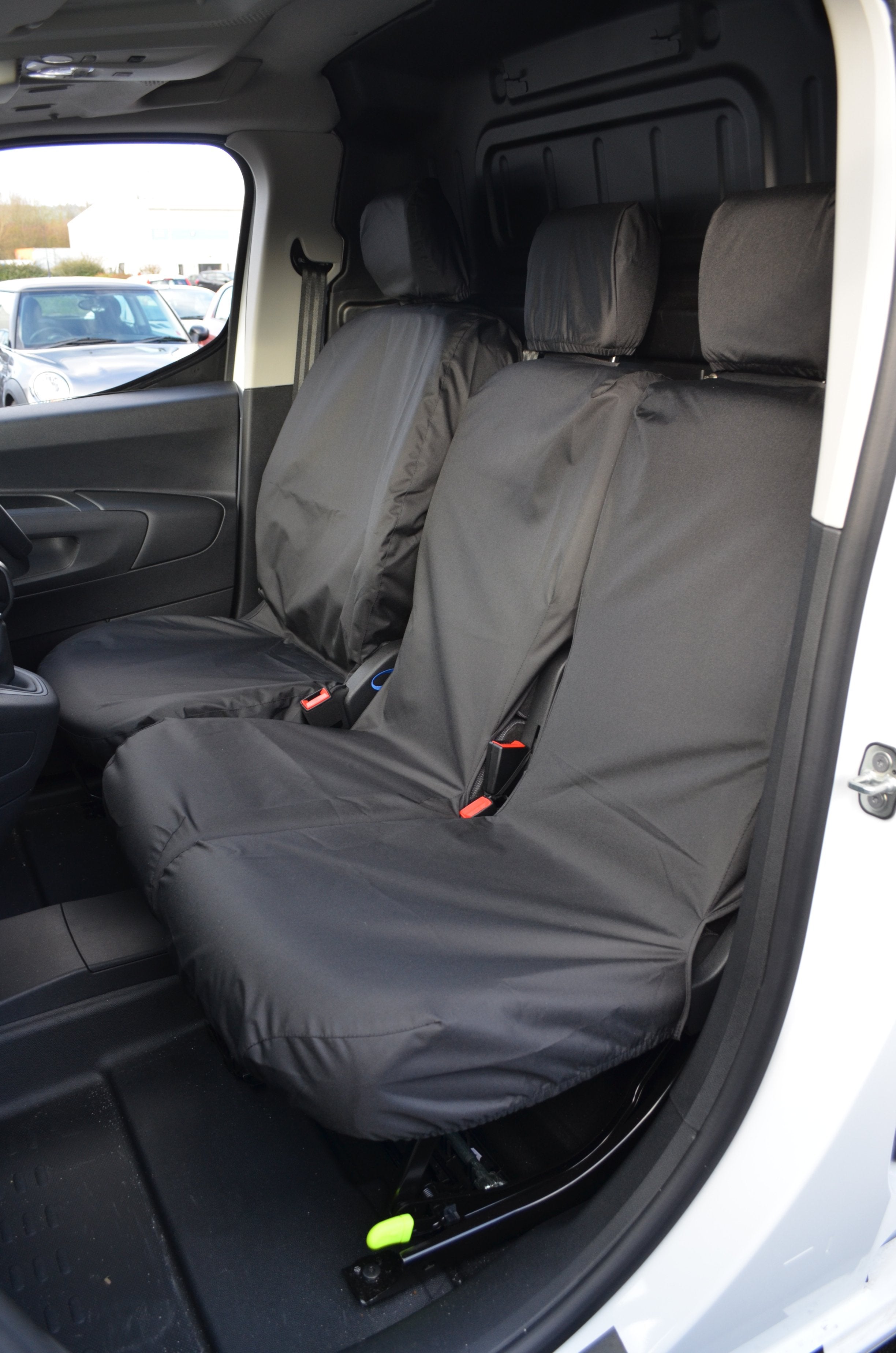 Toyota ProAce Diamond Quilted Leather Look Tailored Van Seat Covers Toyota ProAce Diamond Quilted Leather Look Tailored Van Seat Covers