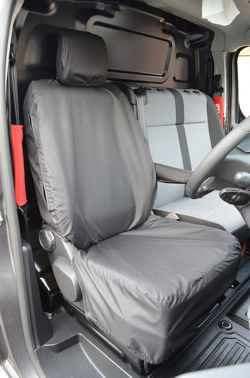 Citroen Dispatch 2016+ Tailored Waterproof Driver Seat Cover Black Turtle Covers Ltd