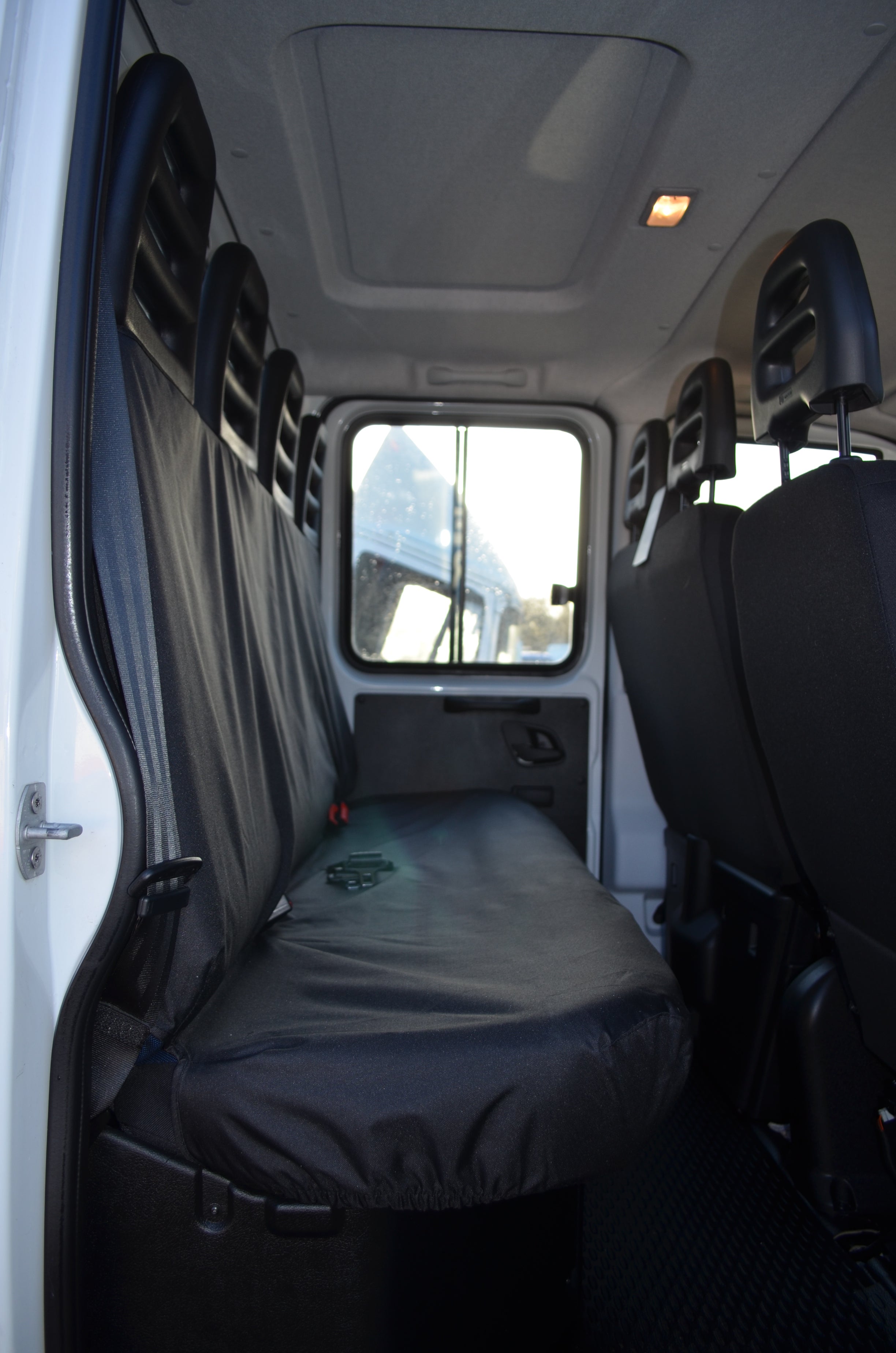 Iveco Daily Van 2014 Onwards Tailored Rear Seat Covers Black Turtle Covers Ltd