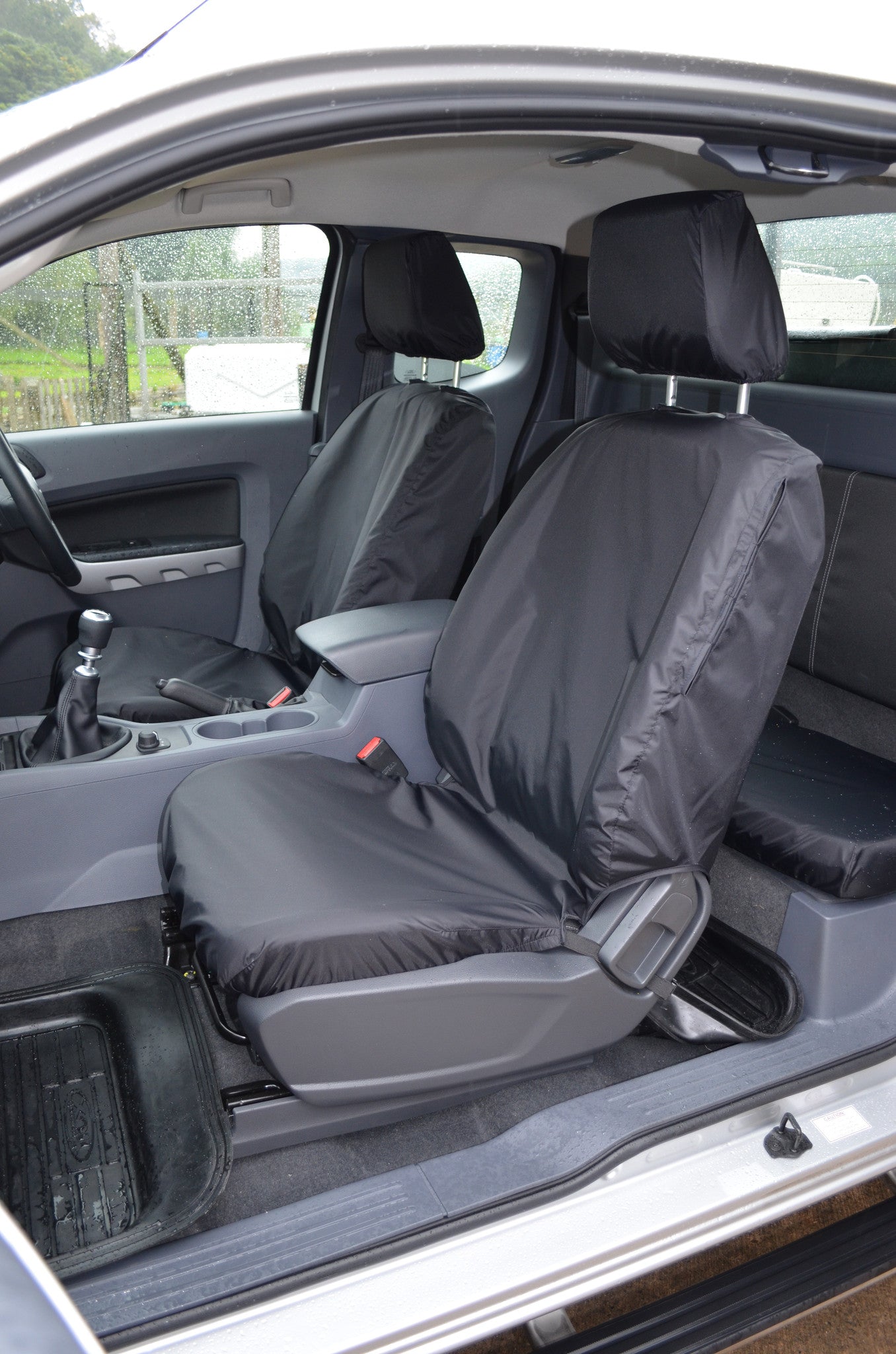 Ford Ranger 2012 Onwards Seat Covers Front Pair Seat Covers / Black Turtle Covers Ltd