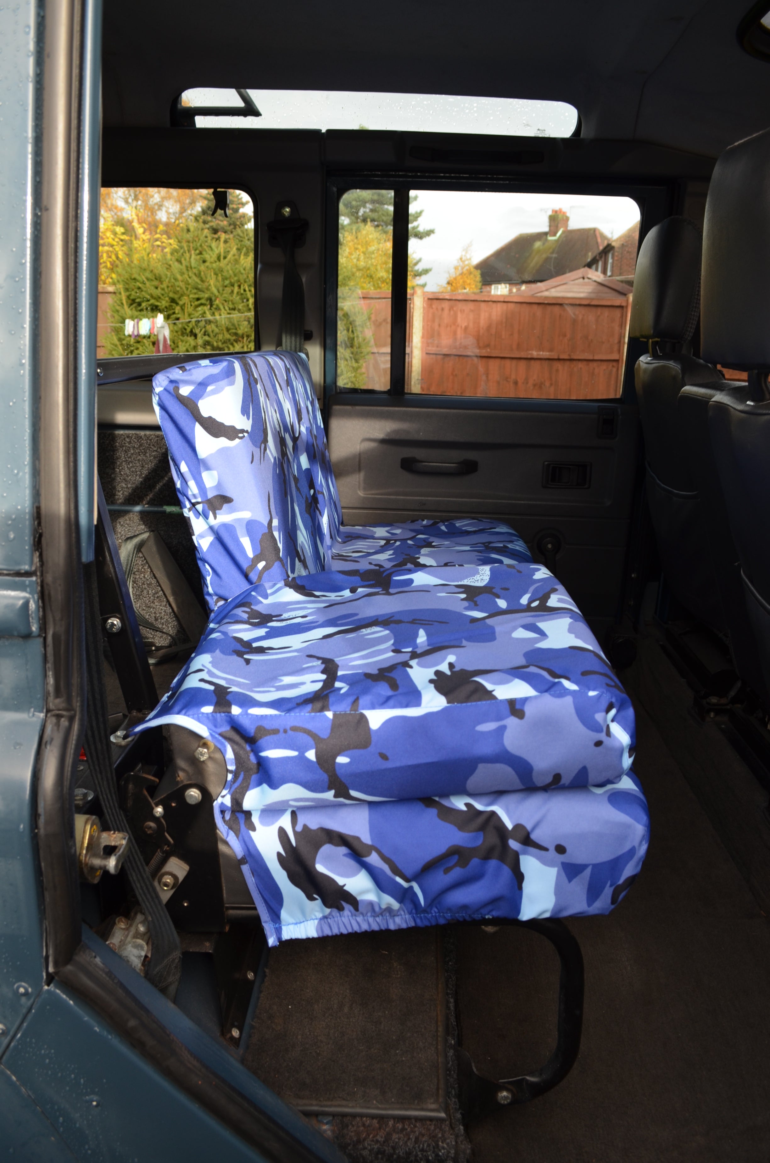 Land Rover Defender 1983 - 2007 Rear Seat Covers  Turtle Covers Ltd