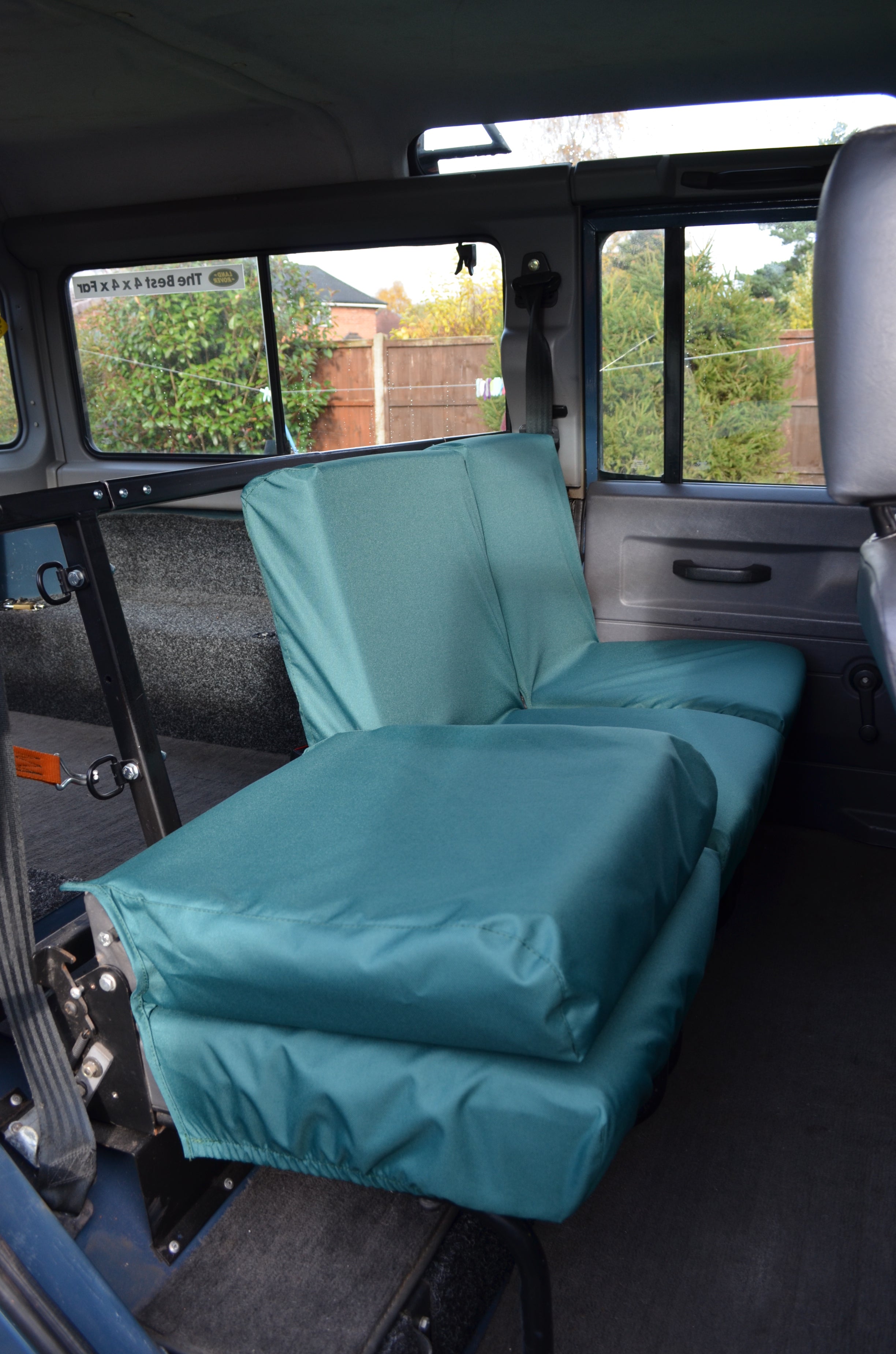 Land Rover Defender 1983 - 2007 Rear Seat Covers  Turtle Covers Ltd