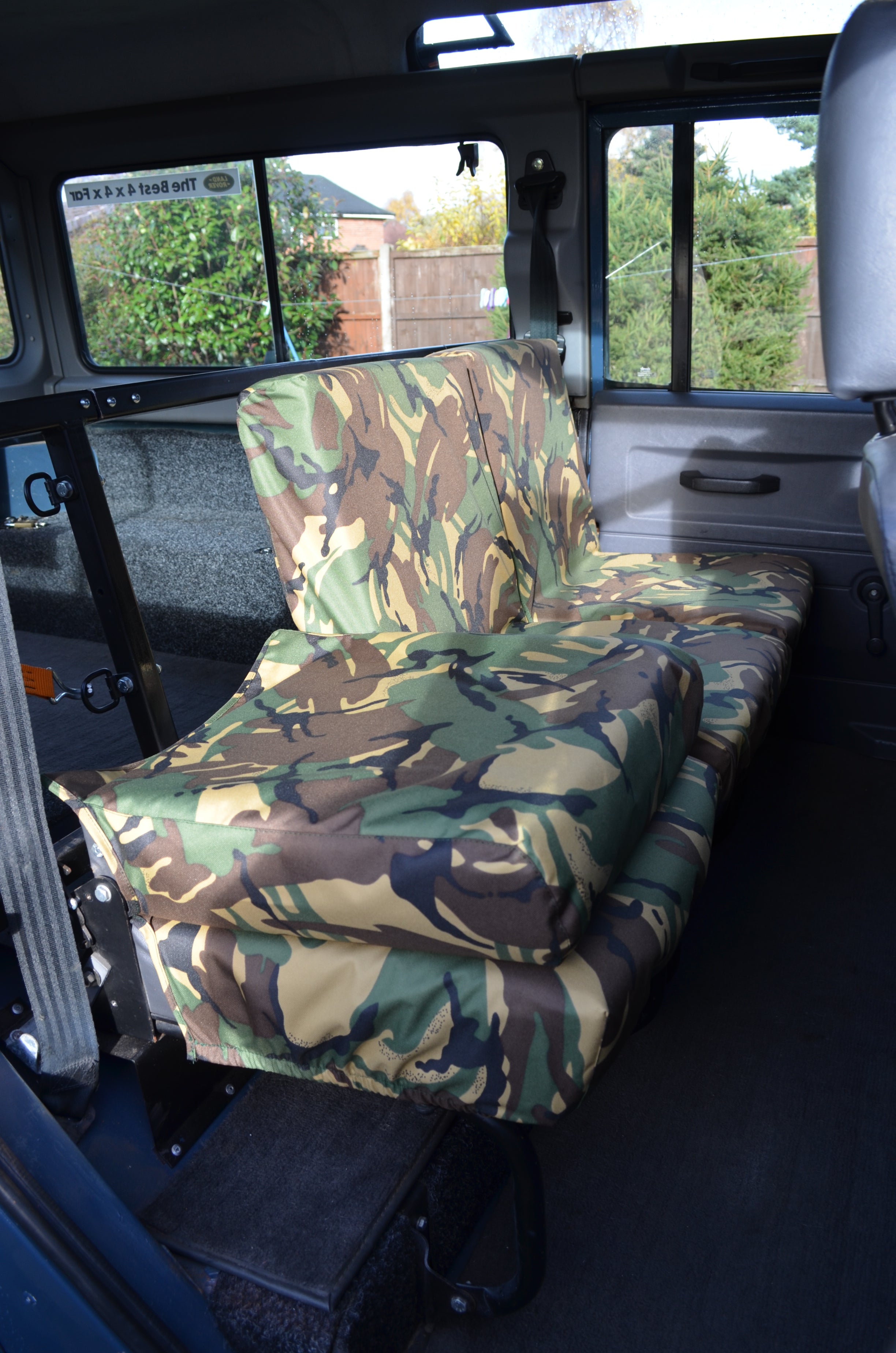 Land Rover Defender 1983 - 2007 Rear Seat Covers  Turtle Covers Ltd
