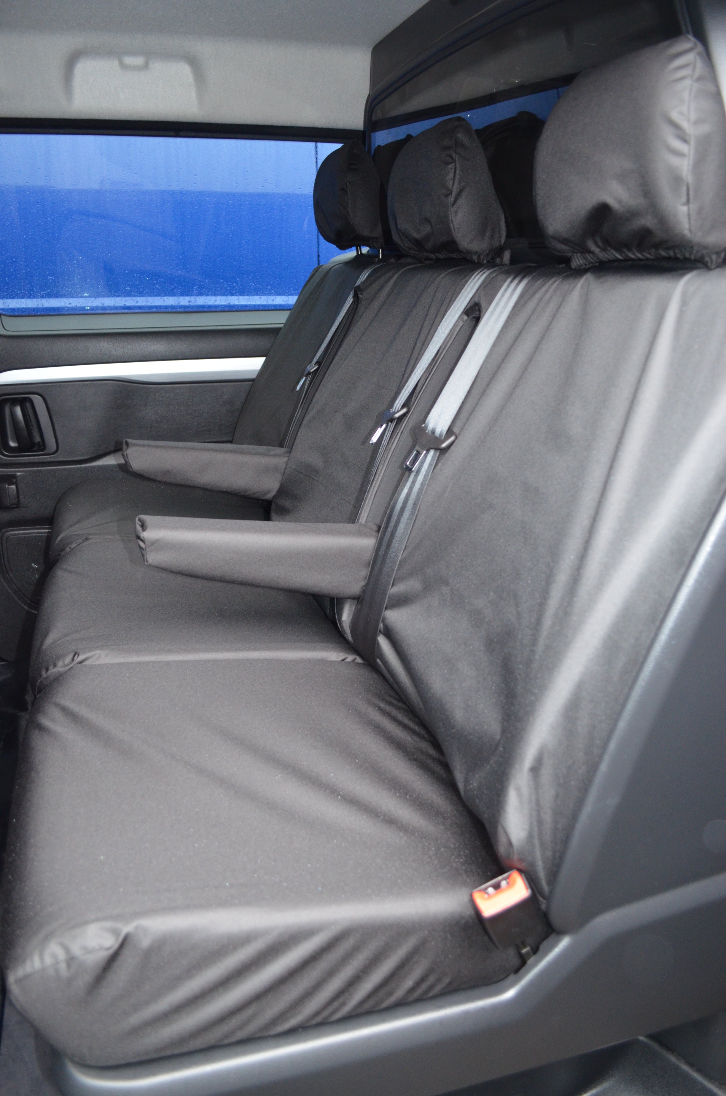 Vauxhall Vivaro 2019+ Crew Cab Rear Tailored Seat Cover  Turtle Covers Ltd