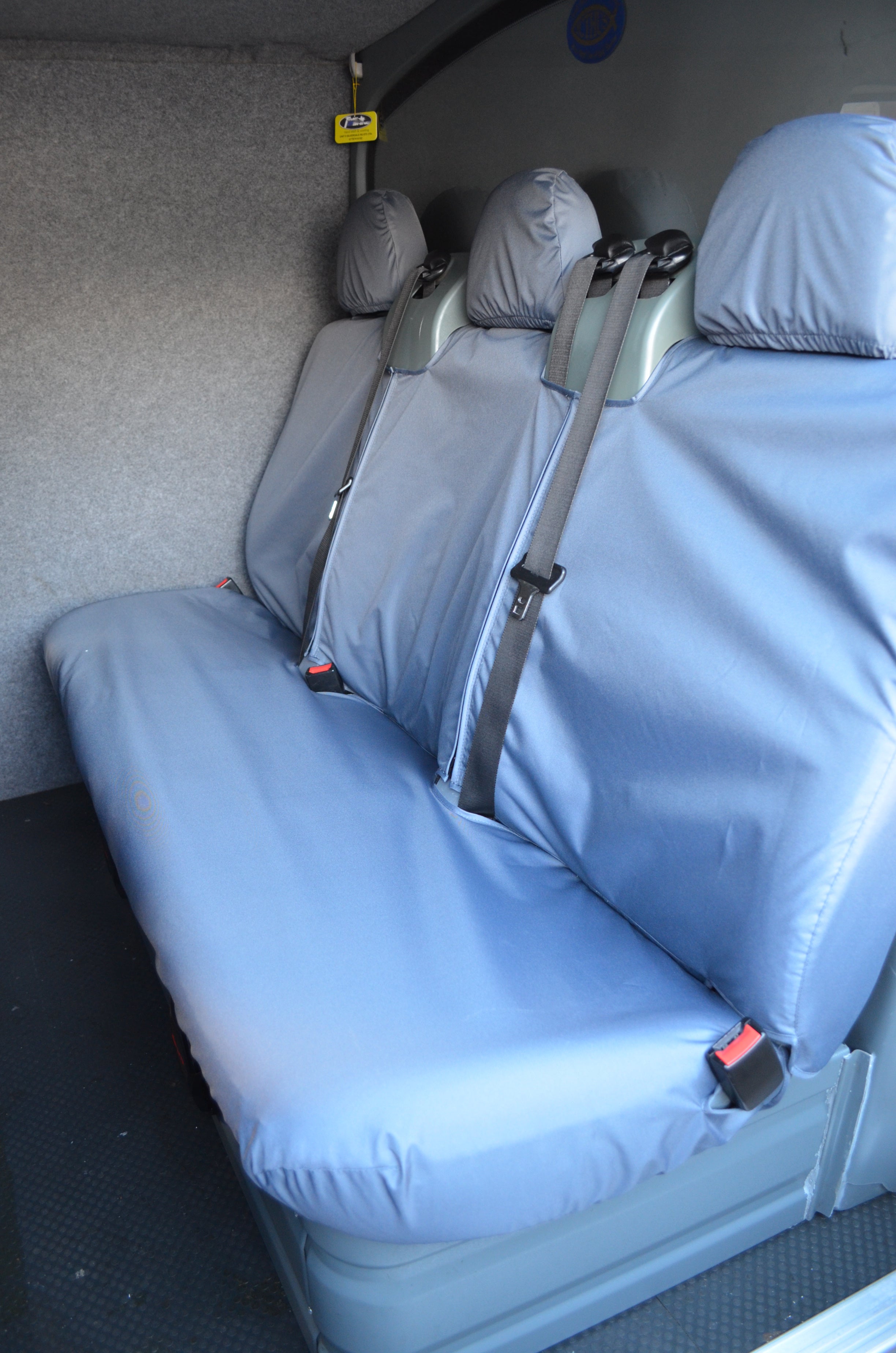 Ford Transit Van 2000 - 2013 Rear Triple Panel Van Seat Covers Grey Turtle Covers Ltd