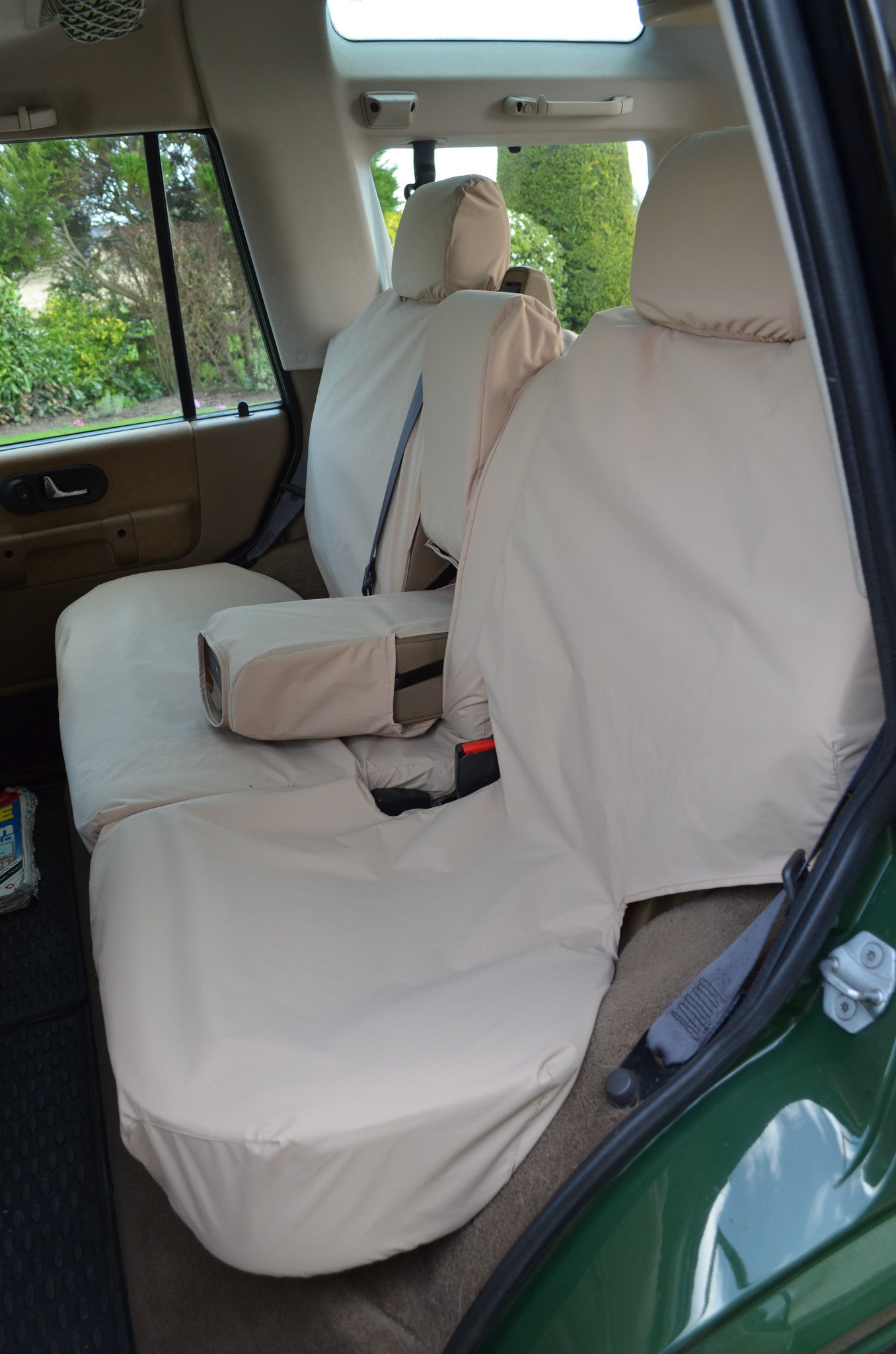 Land Rover Discovery 1998 - 2004 Series 2 Seat Covers Rear 2nd Row / Beige Turtle Covers Ltd