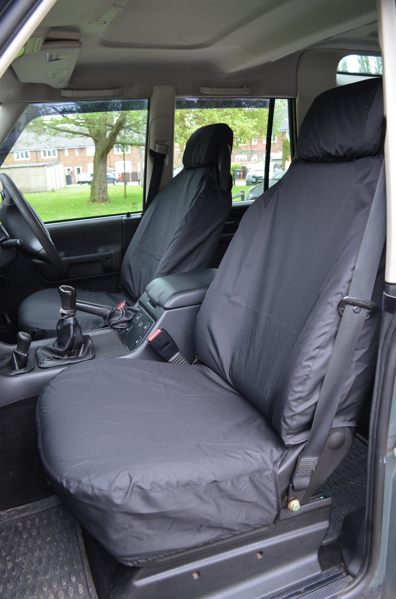 Land Rover Discovery 1998 - 2004 Series 2 Seat Covers Front Pair / Black Turtle Covers Ltd