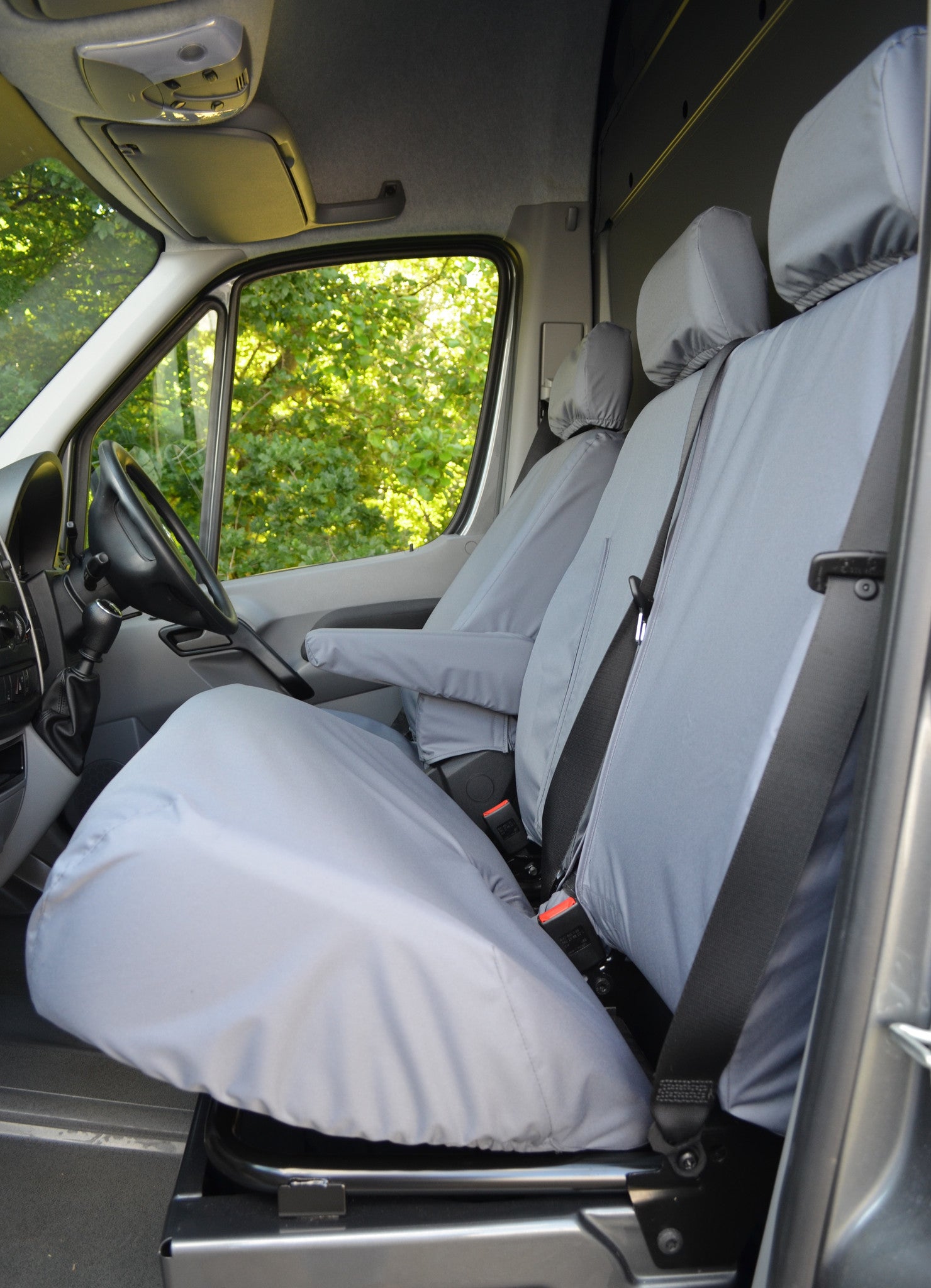 Mercedes Sprinter 2010 - 2018 Van Tailored &amp; Waterproof Seat Covers  Turtle Covers Ltd