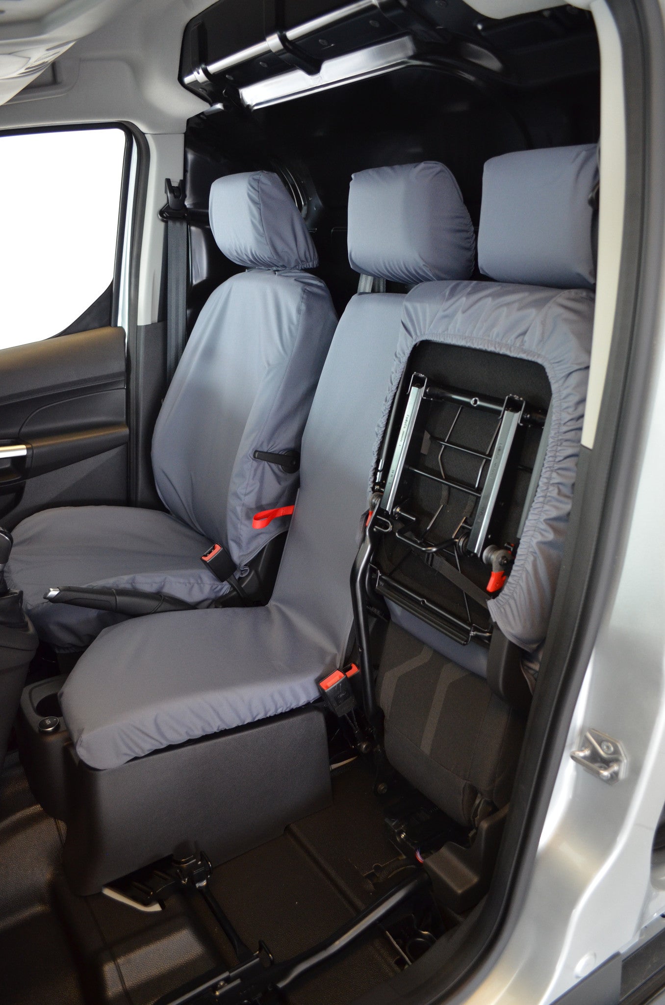 Ford Transit Connect Van 2014 - 2018 3-Seater Front Seat Covers Grey Turtle Covers Ltd