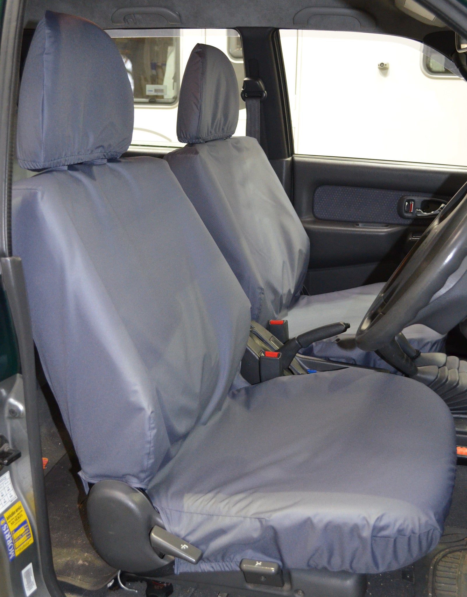 Mitsubishi L200 Double Cab (1998 to 2006) Tailored Seat Covers Front Seats / Grey Turtle Covers Ltd