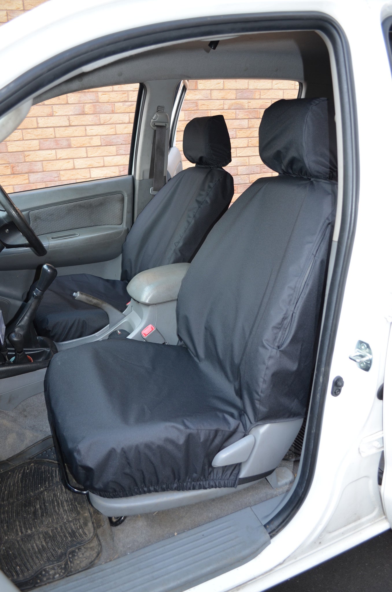 Toyota Hilux 2005 - 2016 Seat Covers Front Pair / Black Turtle Covers Ltd