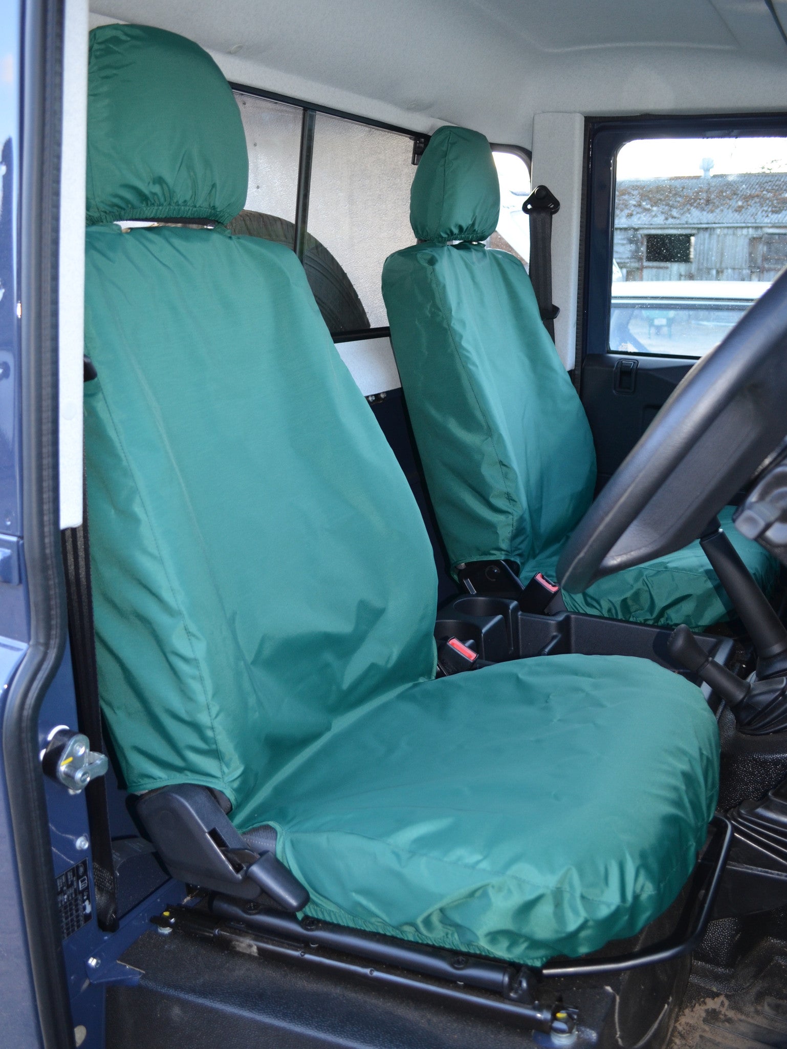 Land Rover Defender 2007 - 2015 Seat Covers Green Turtle Covers Ltd