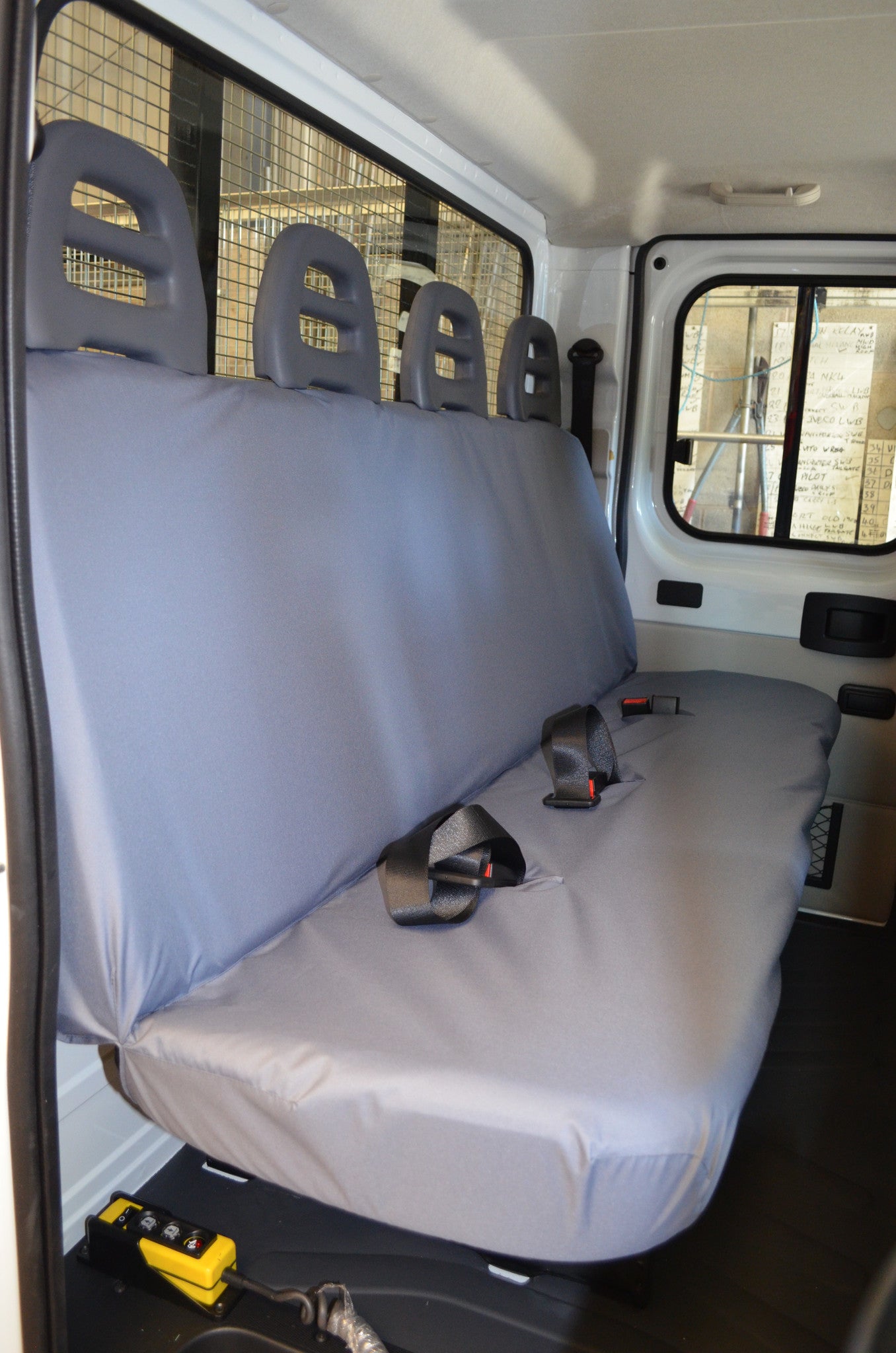 Peugeot Boxer Van 2006 Onwards Tailored Seat Covers Crew Cab Rear Seats / Grey Turtle Covers Ltd