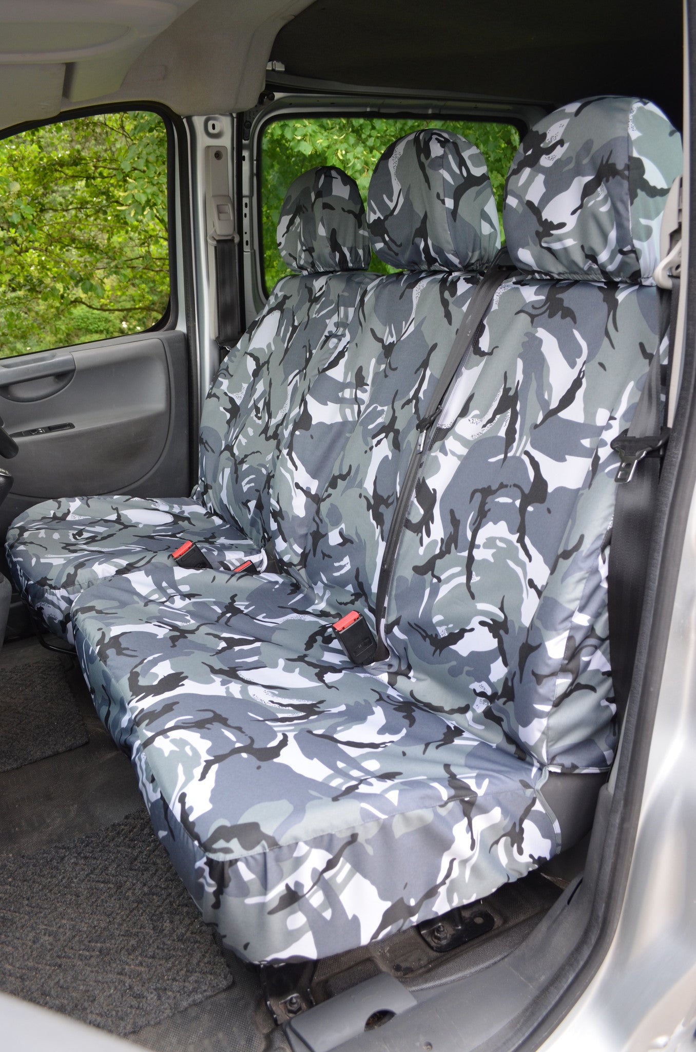 Peugeot Expert Van 2007 - 2016 Tailored Front Seat Covers Urban Camouflage Turtle Covers Ltd