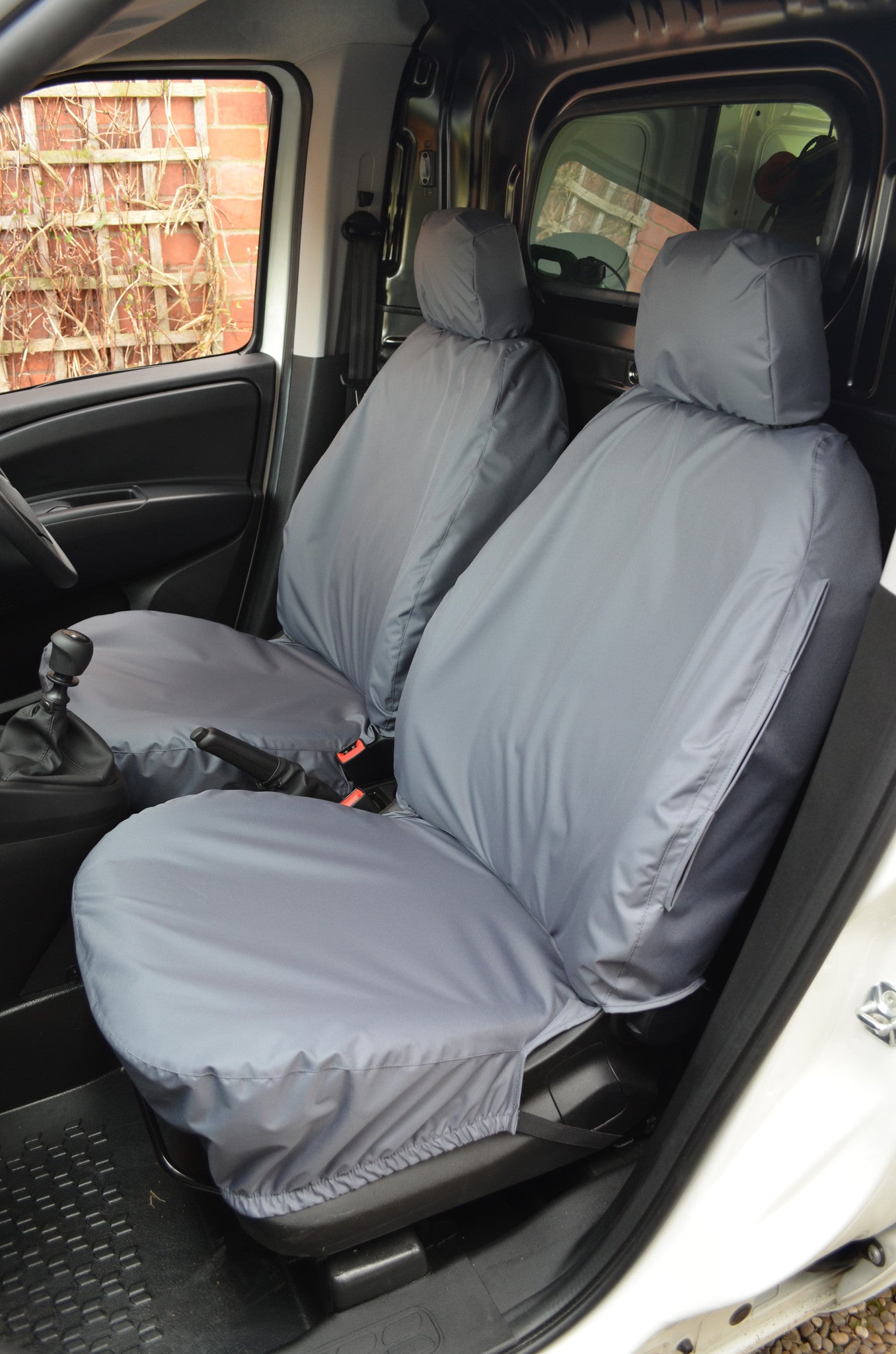 Vauxhall Combo Van 2012 - 2018 Tailored Seat Covers Grey / Front Pair Turtle Covers Ltd