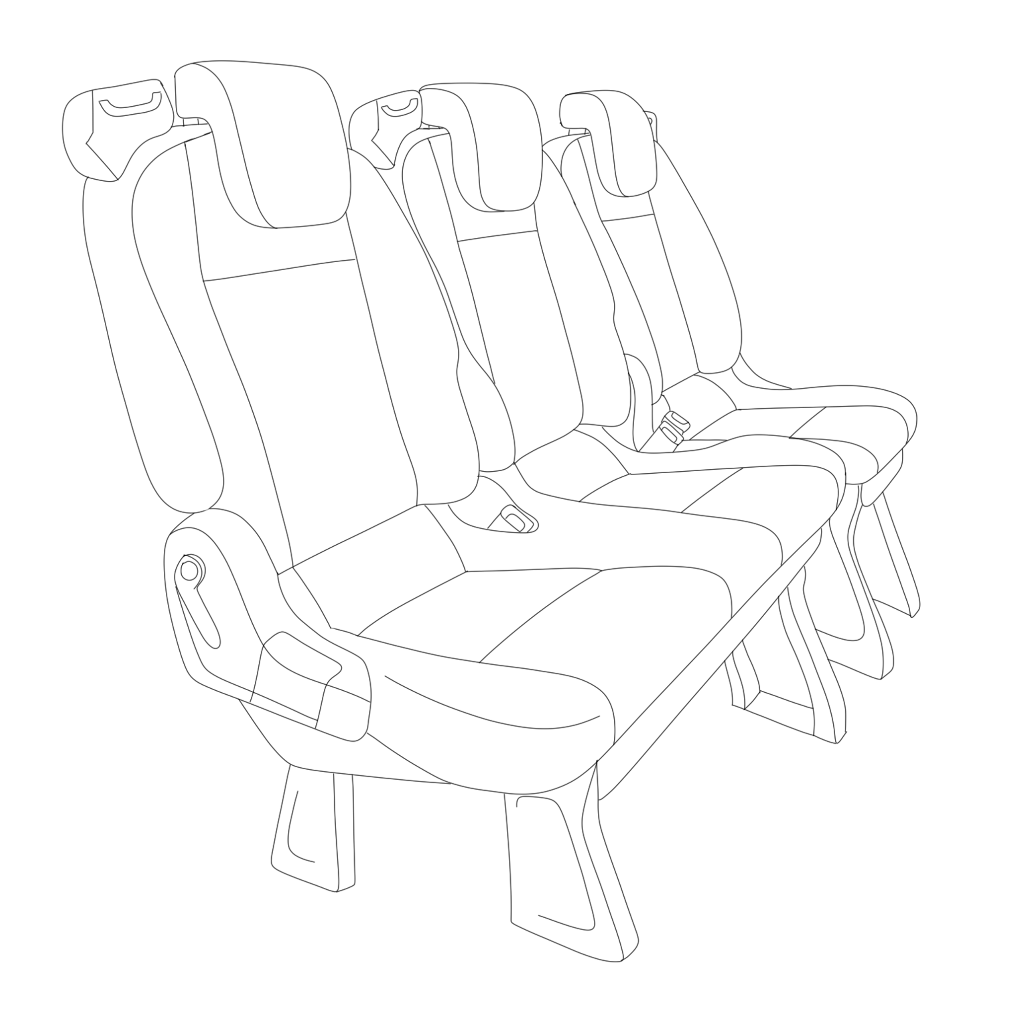 Fits Ford Custom Kombi 2013-2018 Seat Covers