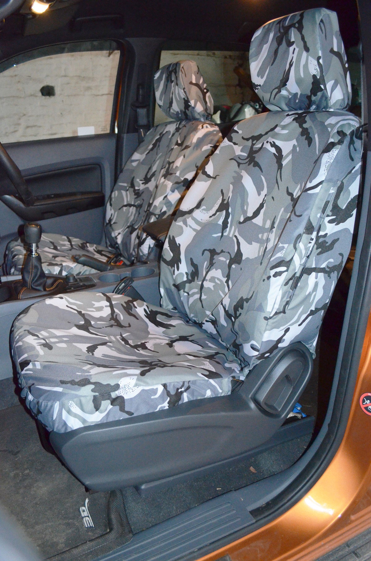 Ford Ranger 2012 Onwards Seat Covers Front Pair Seat Covers / Urban Camouflage Turtle Covers Ltd
