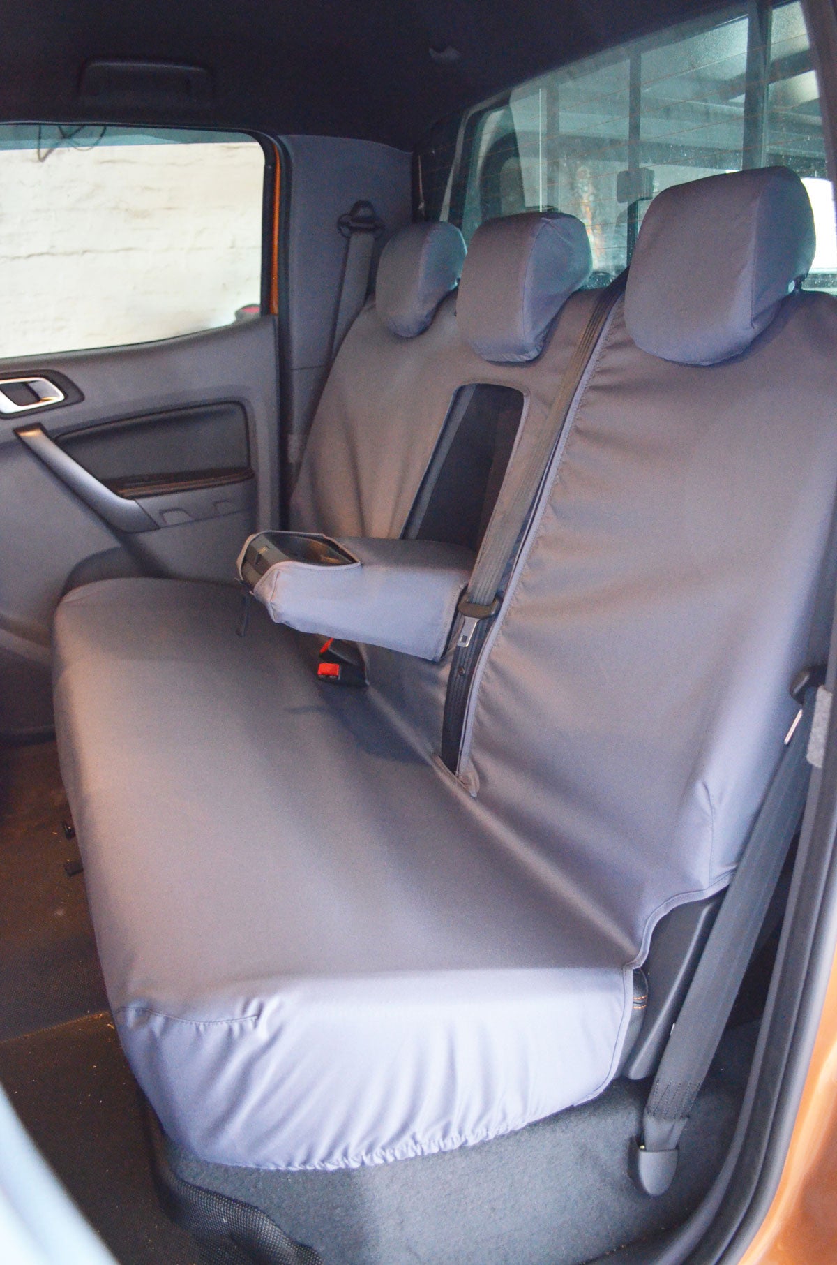 Ford Ranger 2012 Onwards Seat Covers Rear Seat Cover / Grey Turtle Covers Ltd