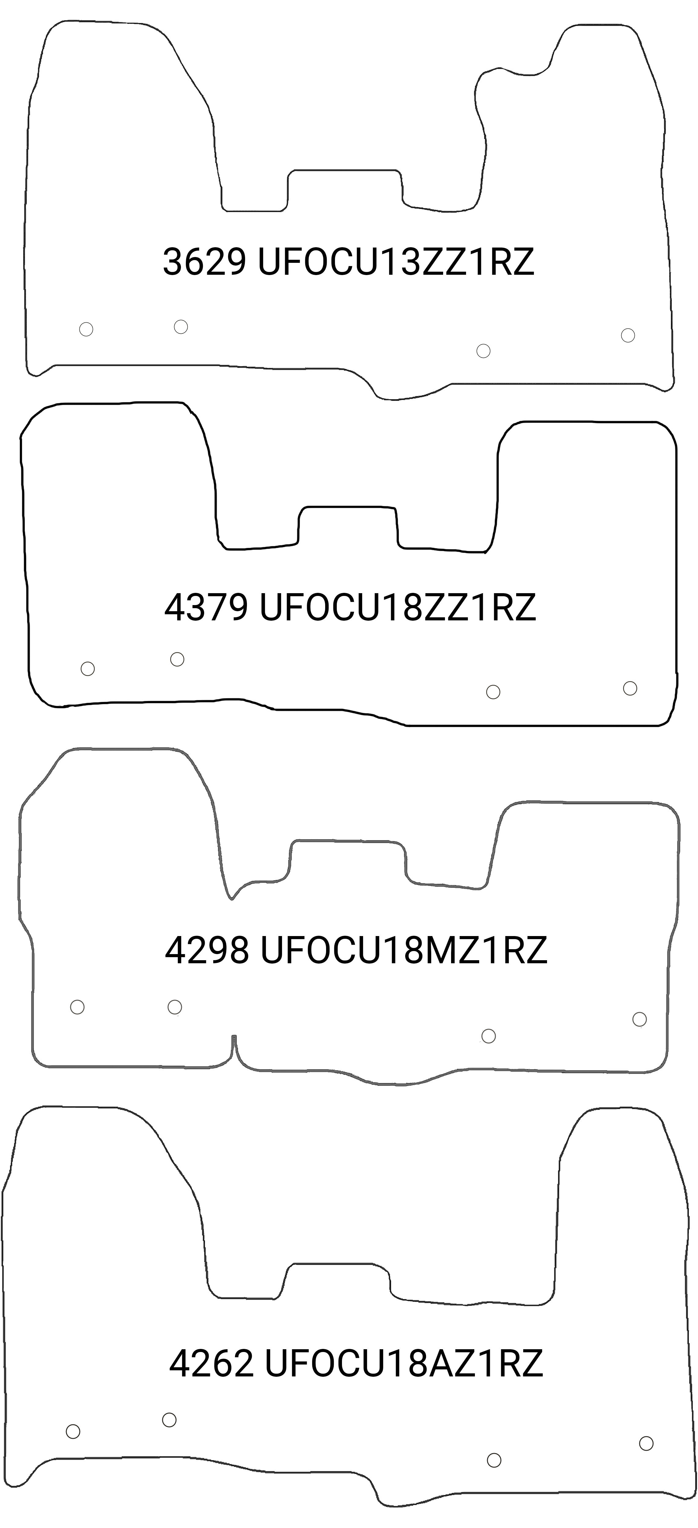 Fits Ford Custom 2013-2023 Front Rubber Mats