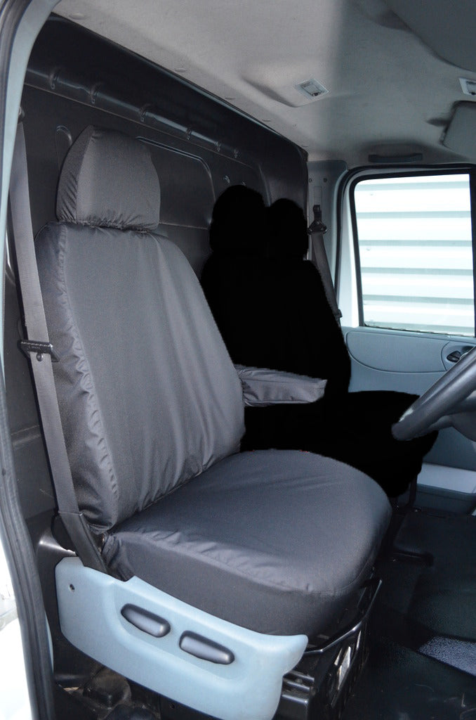 Ford Transit Van 2000 - 2013 Driver's Seat Tailored Seat Cover Black Turtle Covers Ltd