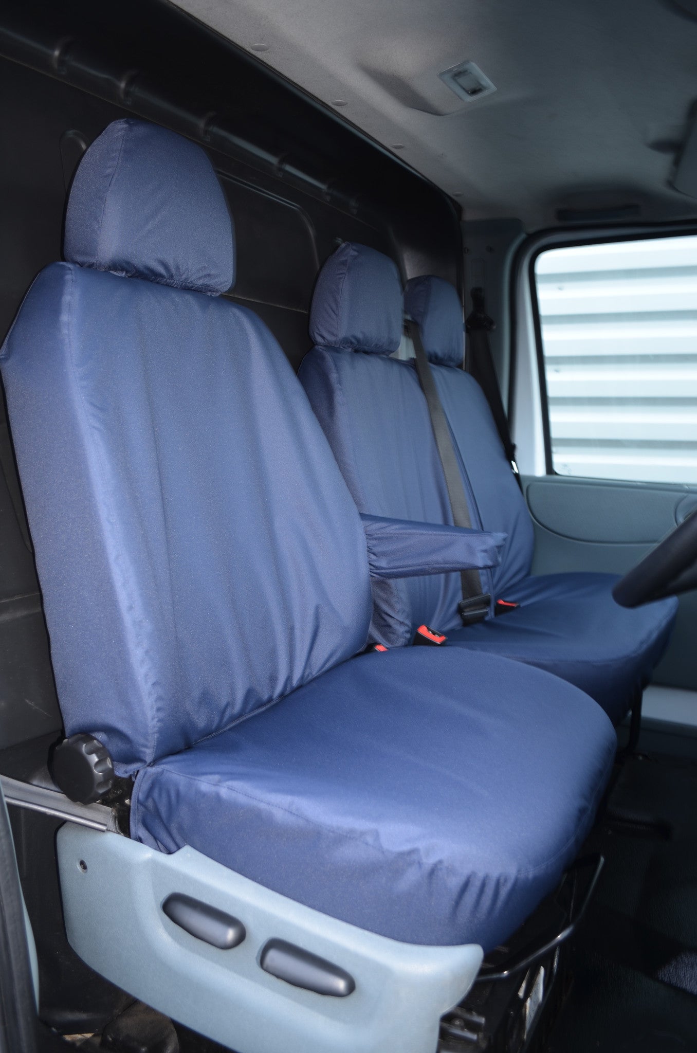 Ford Transit Van 2000 - 2013 Tailored Front Seat Covers Navy Blue Turtle Covers Ltd