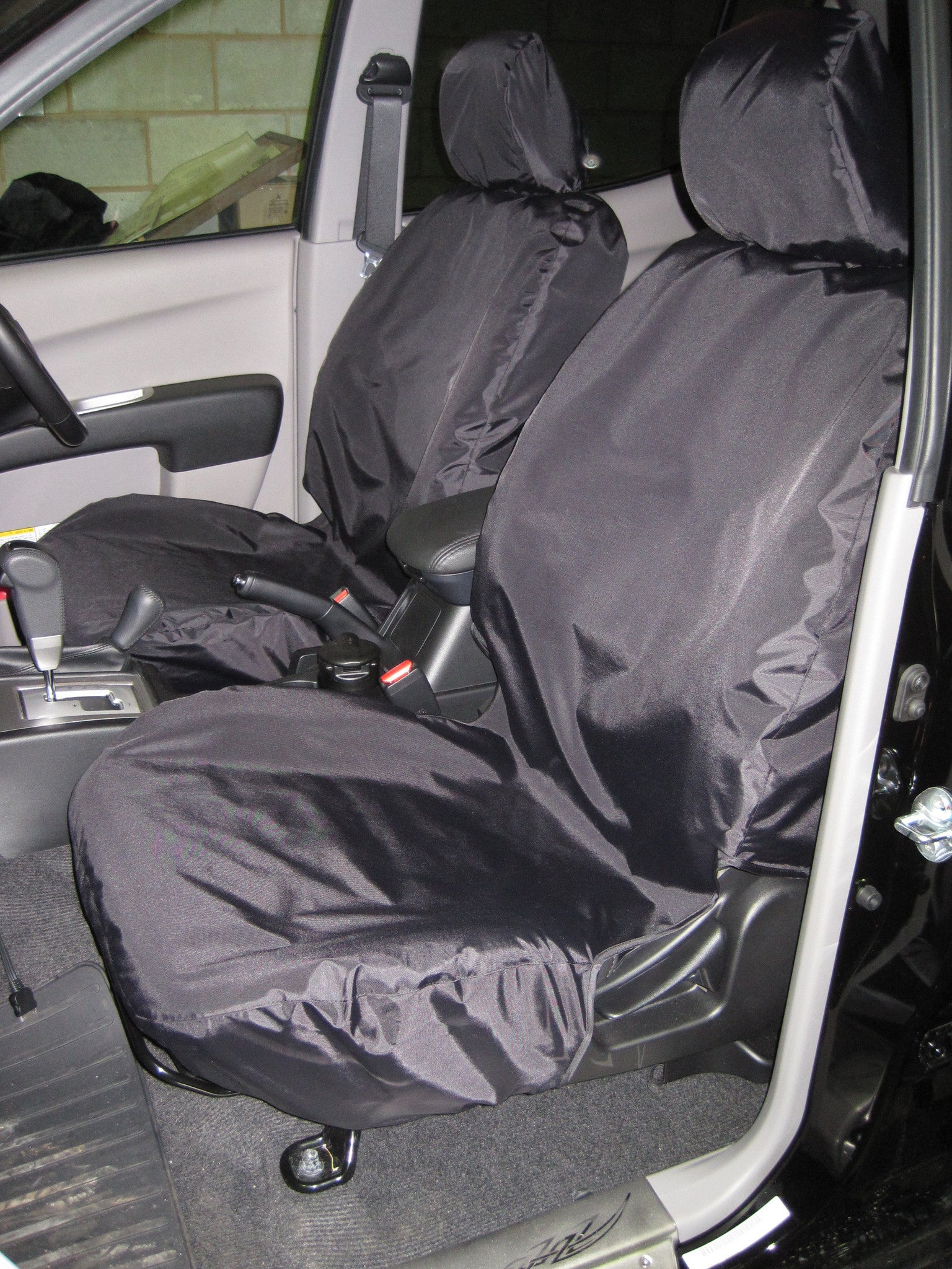 Mitsubishi L200 Double Cab (2006 to 2015) Tailored Seat Covers Front Seats / Black Turtle Covers Ltd