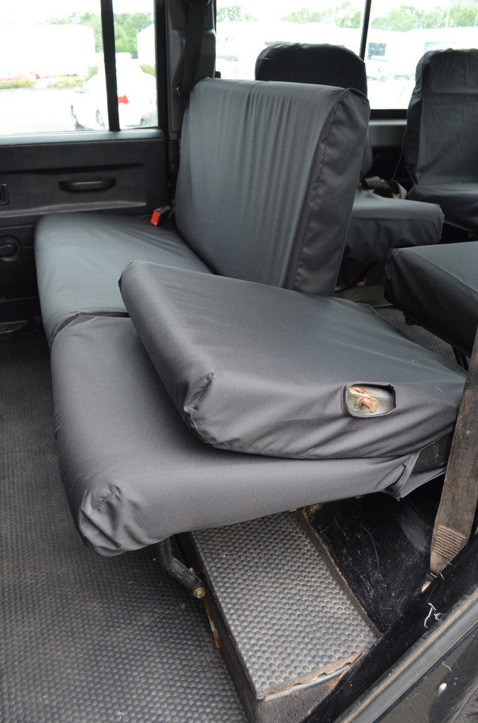 Land Rover Defender 1983 - 2007 Rear Seat Covers  Turtle Covers Ltd