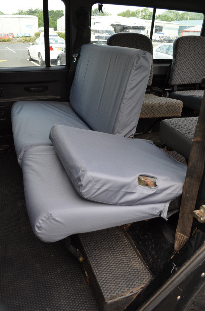 Land Rover Defender 1983 - 2007 Rear Seat Covers  Turtle Covers Ltd