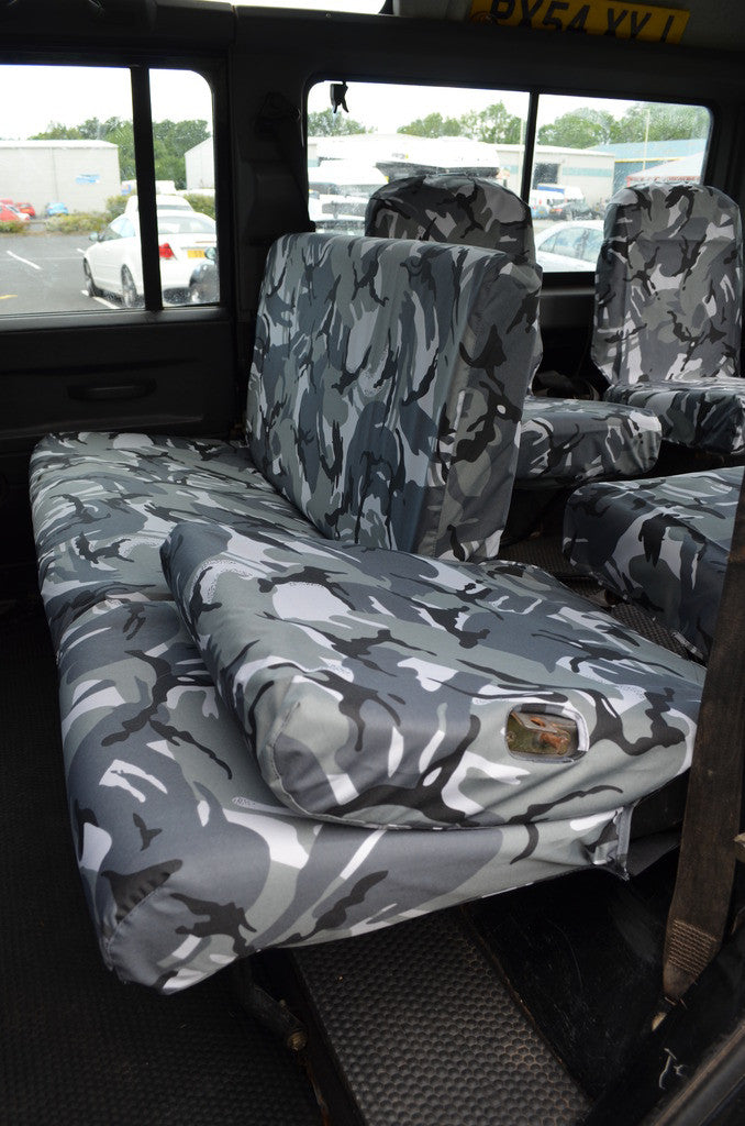 Land Rover Defender 1983 - 2007 Rear Seat Covers  Turtle Covers Ltd