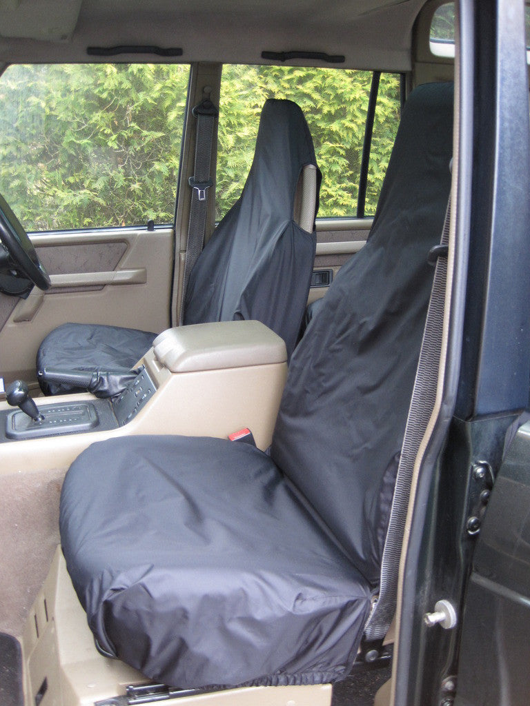Land Rover Discovery 1989 - 1998 Series 1 Seat Covers Black / Front Pair Turtle Covers Ltd