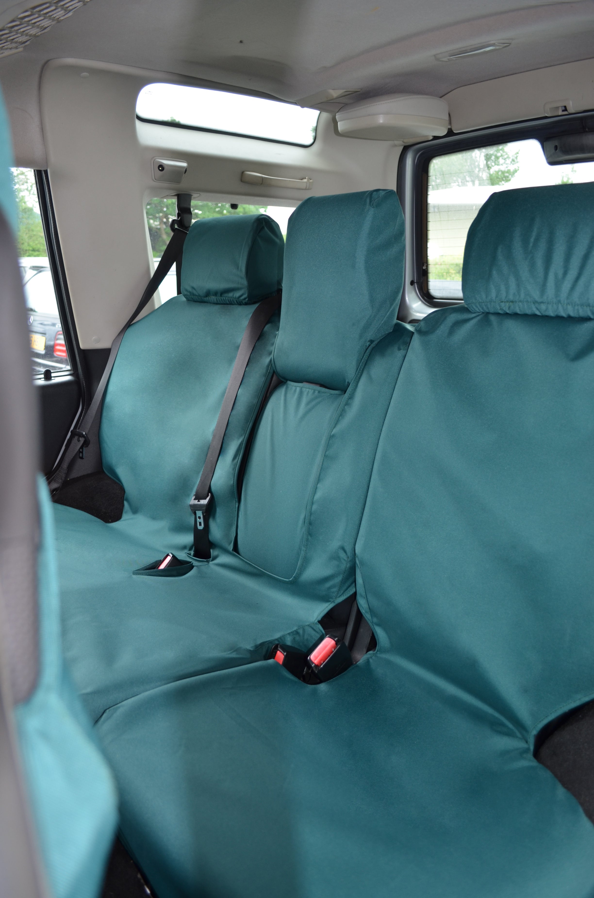 Discovery 2 Seat Covers includes Armrest and Headrest - Green