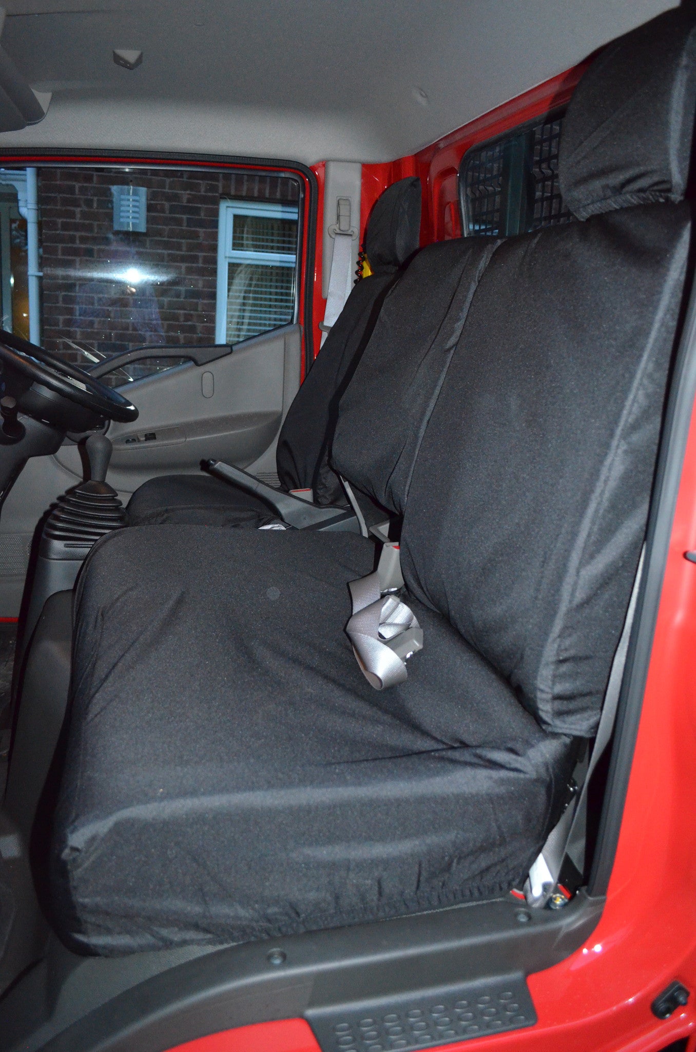 Nissan Cabstar 2007 Onwards Tailored and Waterproof Seat Covers Black Turtle Covers Ltd