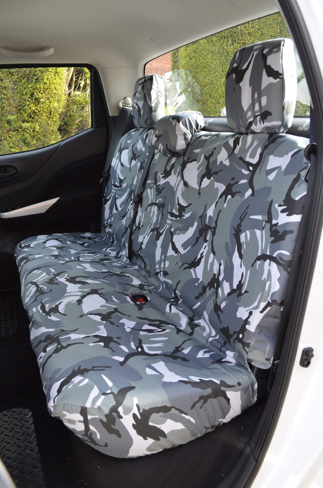 Mercedes-Benz X-Class 2017+ Tailored Waterproof Seat Covers Rear Seats / Urban Camouflage Turtle Covers Ltd
