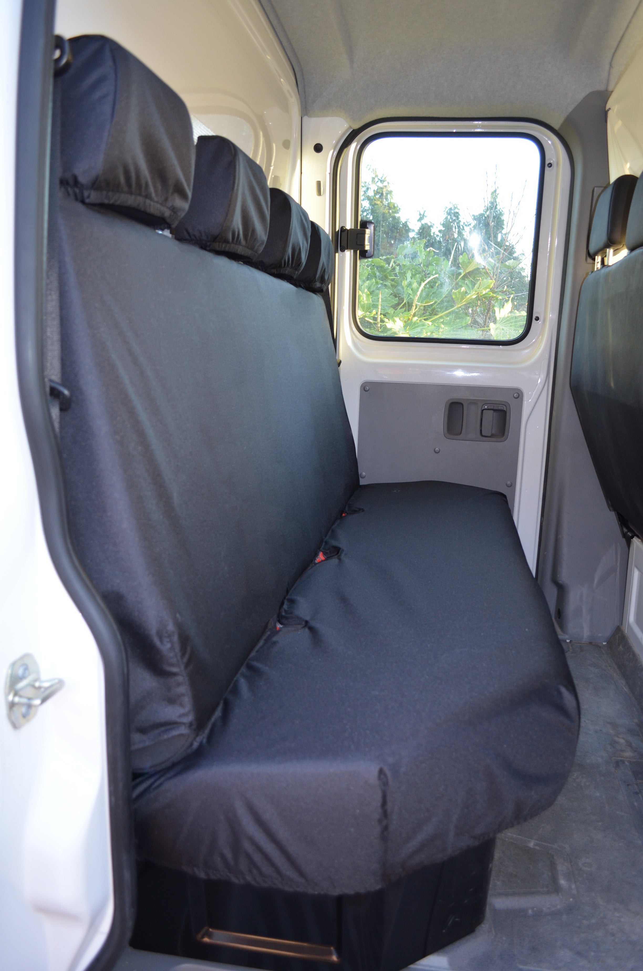 Renault Master Van 2010 Onwards Tailored Rear Seat Covers Black Turtle Covers Ltd