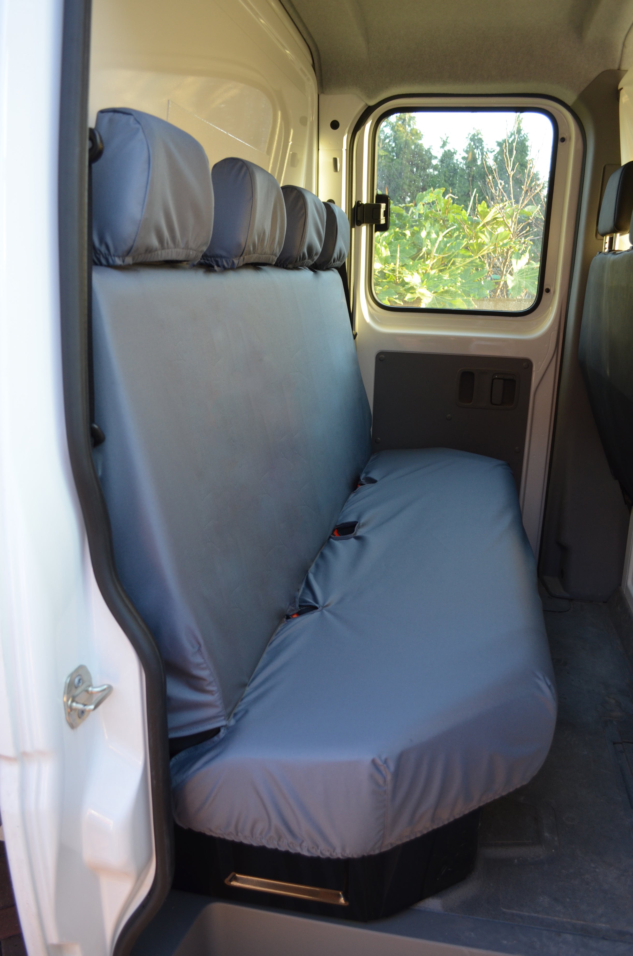 Vauxhall Movano Van 2010 Onwards Tailored Rear Seat Covers Grey Turtle Covers Ltd