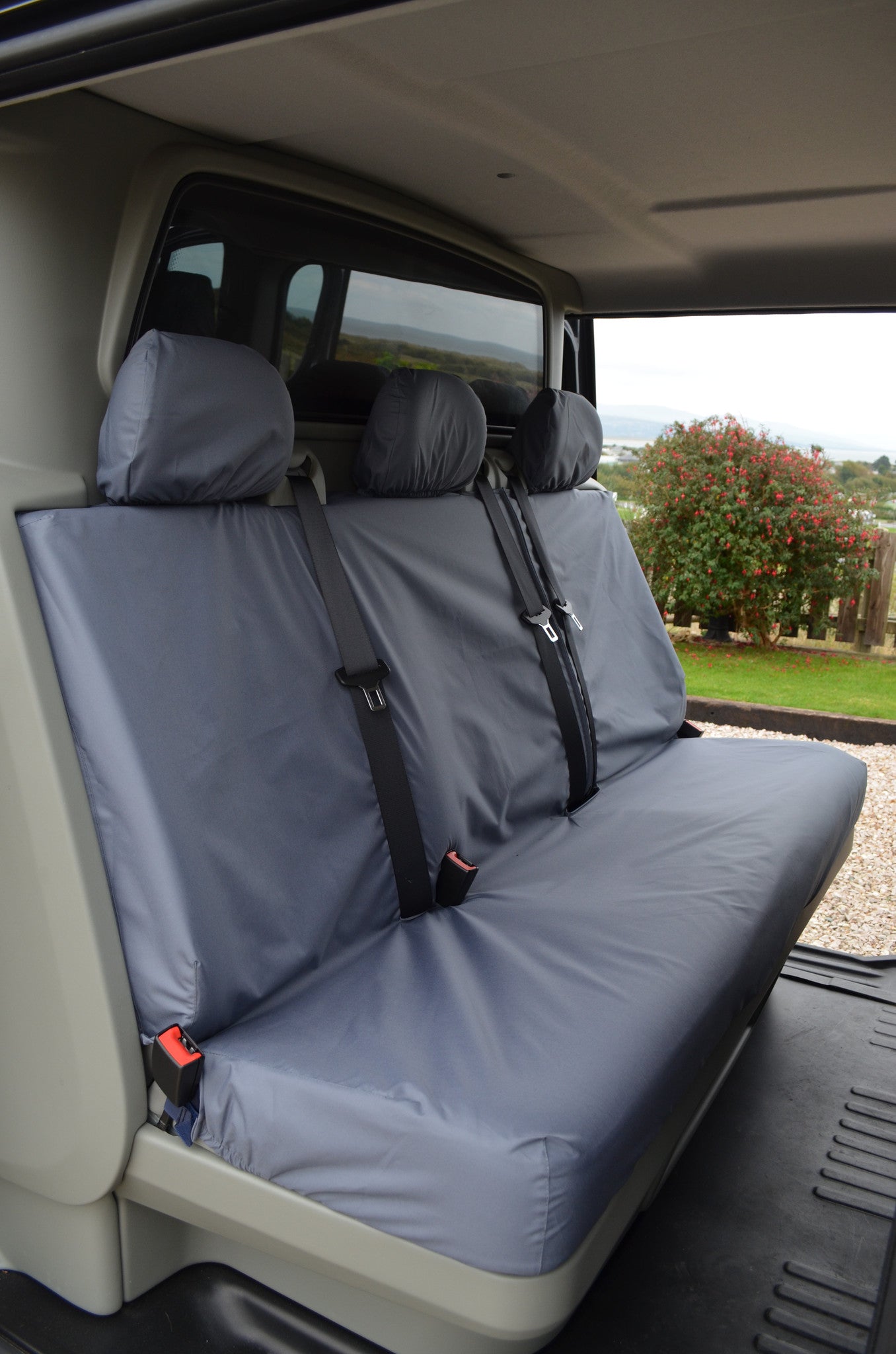 Renault Trafic Crew Cab 2001 - 2006 Rear Seat Covers Grey Turtle Covers Ltd