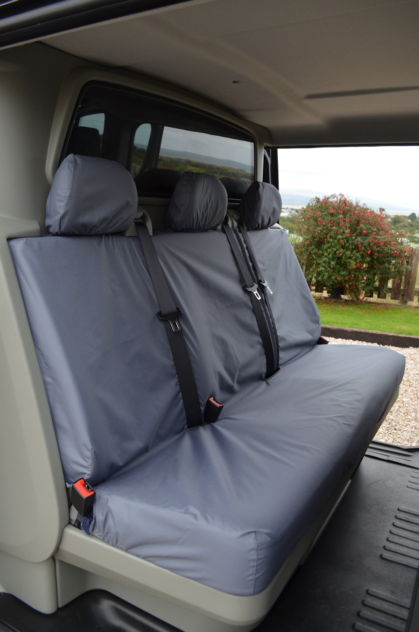 Vauxhall Vivaro Crew Cab 2001 - 2006 Rear Seat Covers Grey Turtle Covers Ltd