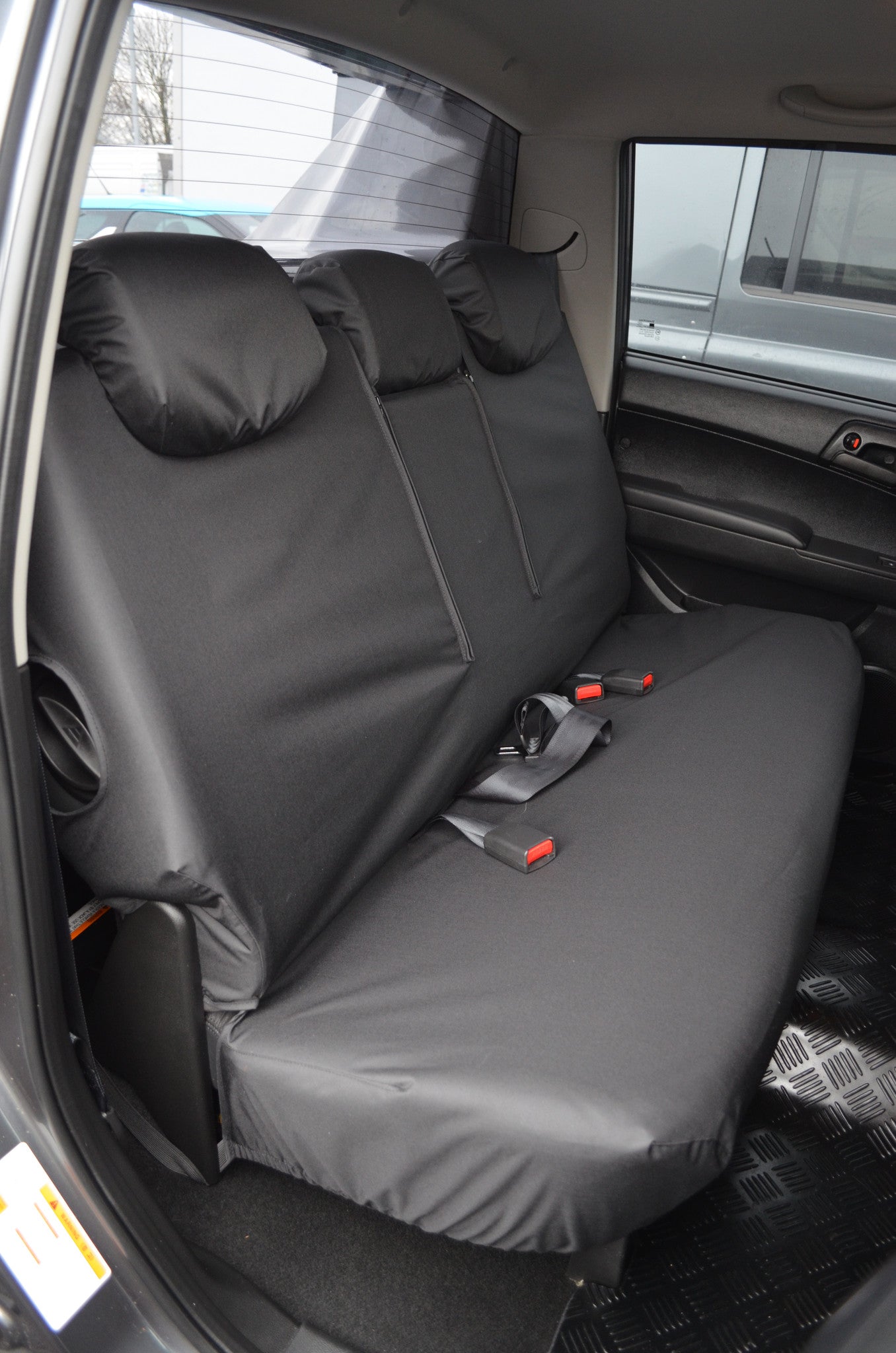 SsangYong Korando Sports/Musso 2012 Onwards Tailored Seat Covers Rear / Black Turtle Covers Ltd