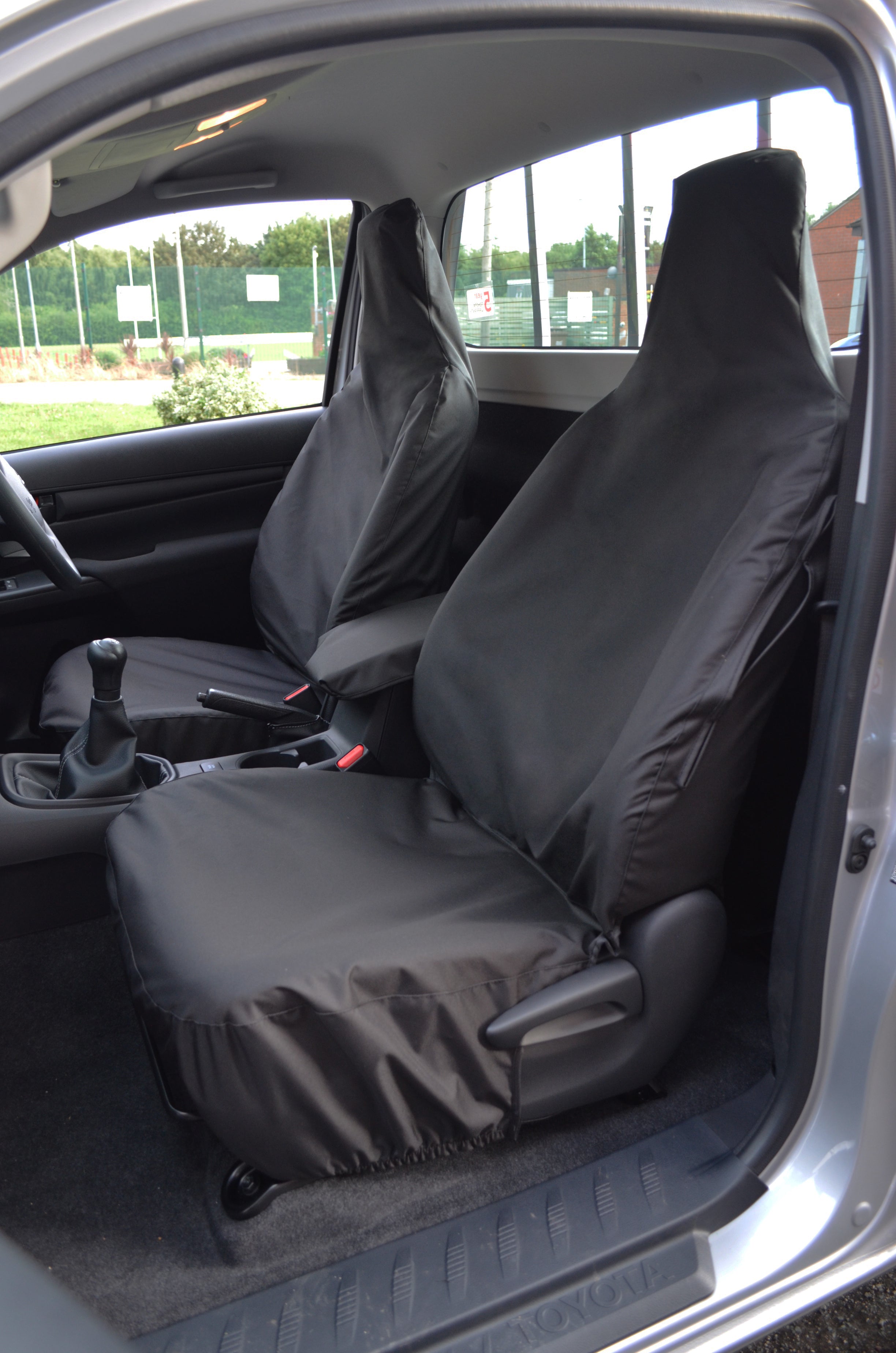 UK Custom Covers Black Front Seat Covers For Peugeot Boxer (2006-2022) – RHD, Waterproof