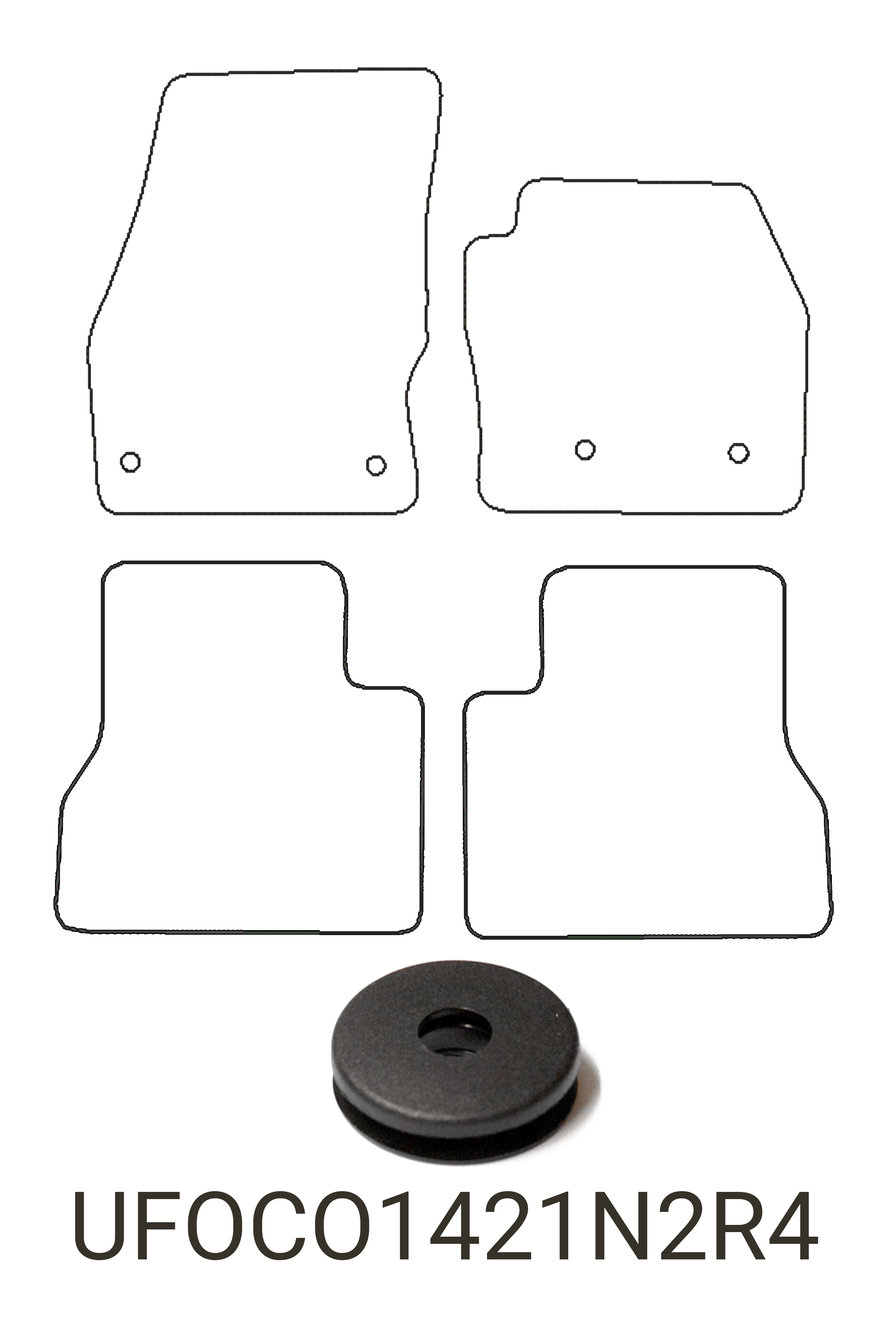 Ford Connect MPV 2014+ Tailored Rubber Mats
