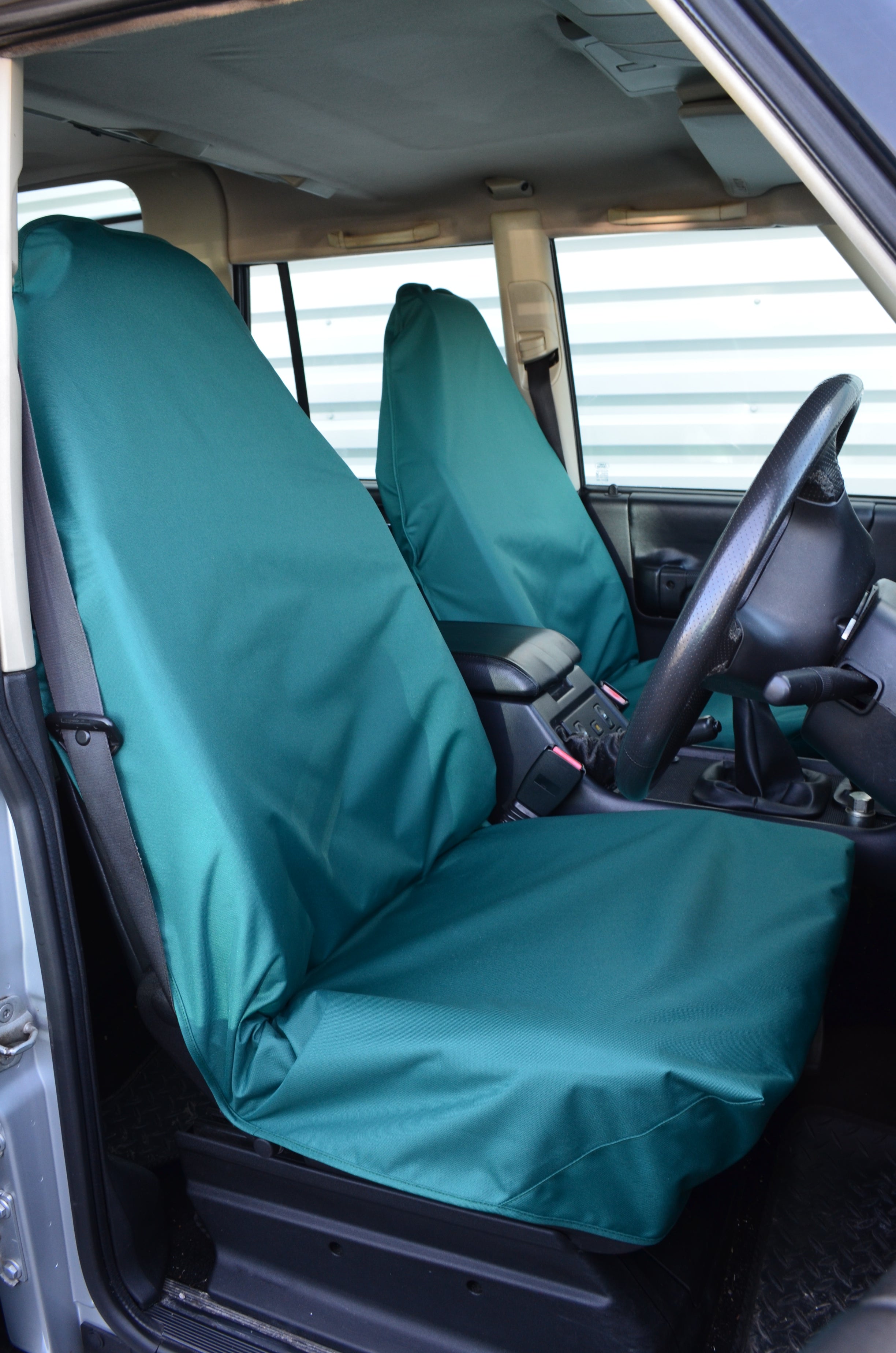 Universal Car &amp; Van Seat Cover Green / Front Pair Turtle Covers Ltd