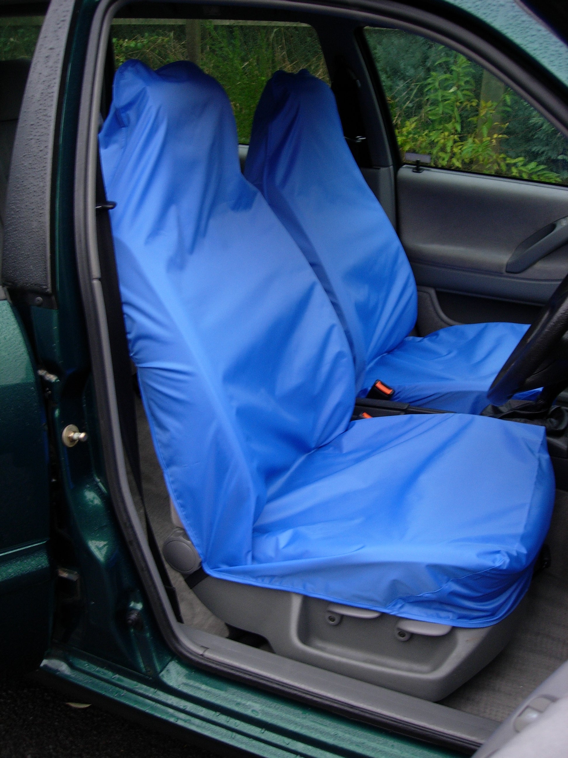 Universal Car &amp; Van Seat Cover Blue / Front Pair Turtle Covers Ltd