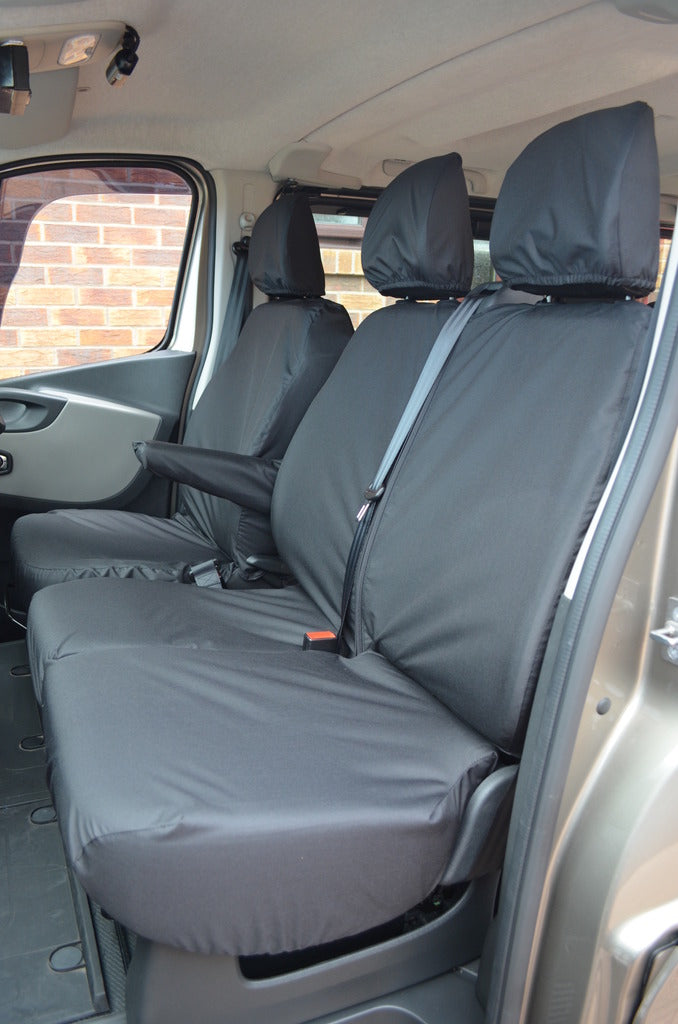 Renault Trafic Van 2014 Onwards Tailored Front Seat Covers  Turtle Covers Ltd