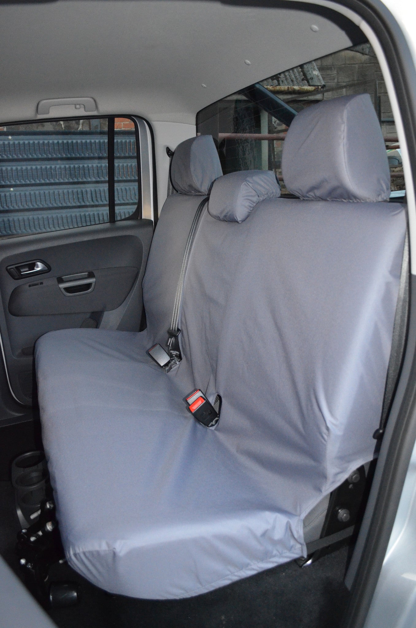 Volkswagen Amarok 2011 Onwards Seat Covers Rear Bench Seat / Grey Turtle Covers Ltd