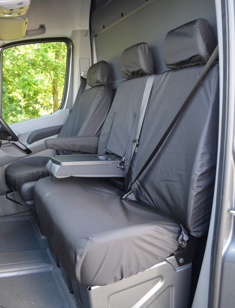 VW Crafter 2006 - 2009 Onwards Van Tailored &amp; Waterproof Seat Covers  Turtle Covers Ltd