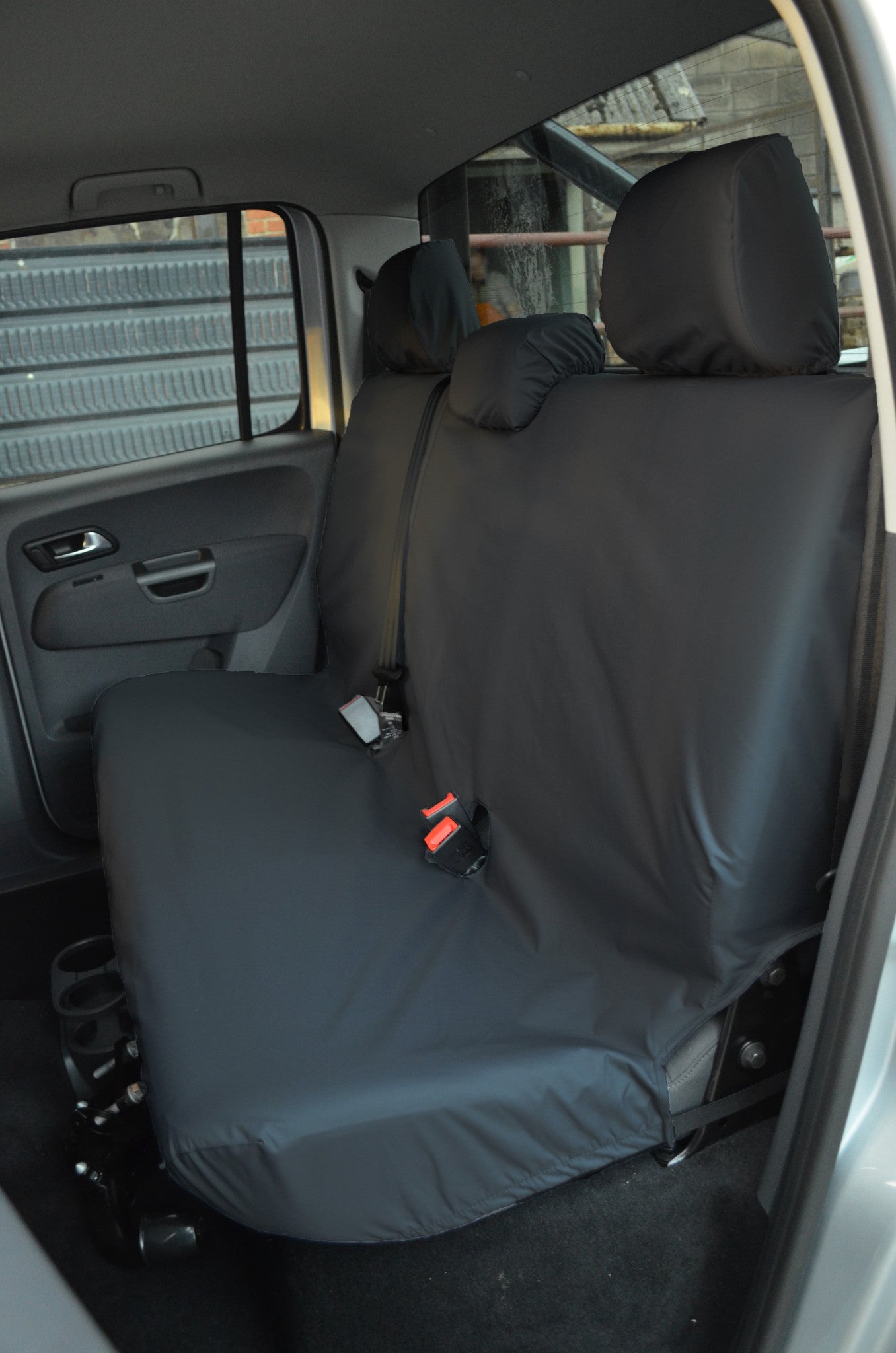 Volkswagen Amarok 2011 Onwards Seat Covers Rear Bench Seat / Black Turtle Covers Ltd